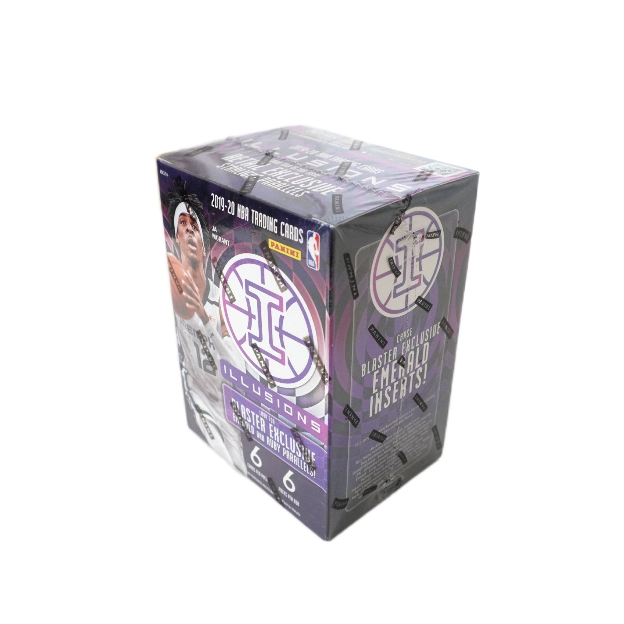 Panini Illusions Basketball NBA Blaster Box 2019/20 Rückseite – Inhalt, Odds, Rookie Cards von Zion Williamson & Ja Morant, Inserts, Parallels, Autogramme, Basketballkarten kaufen bei Habibicards