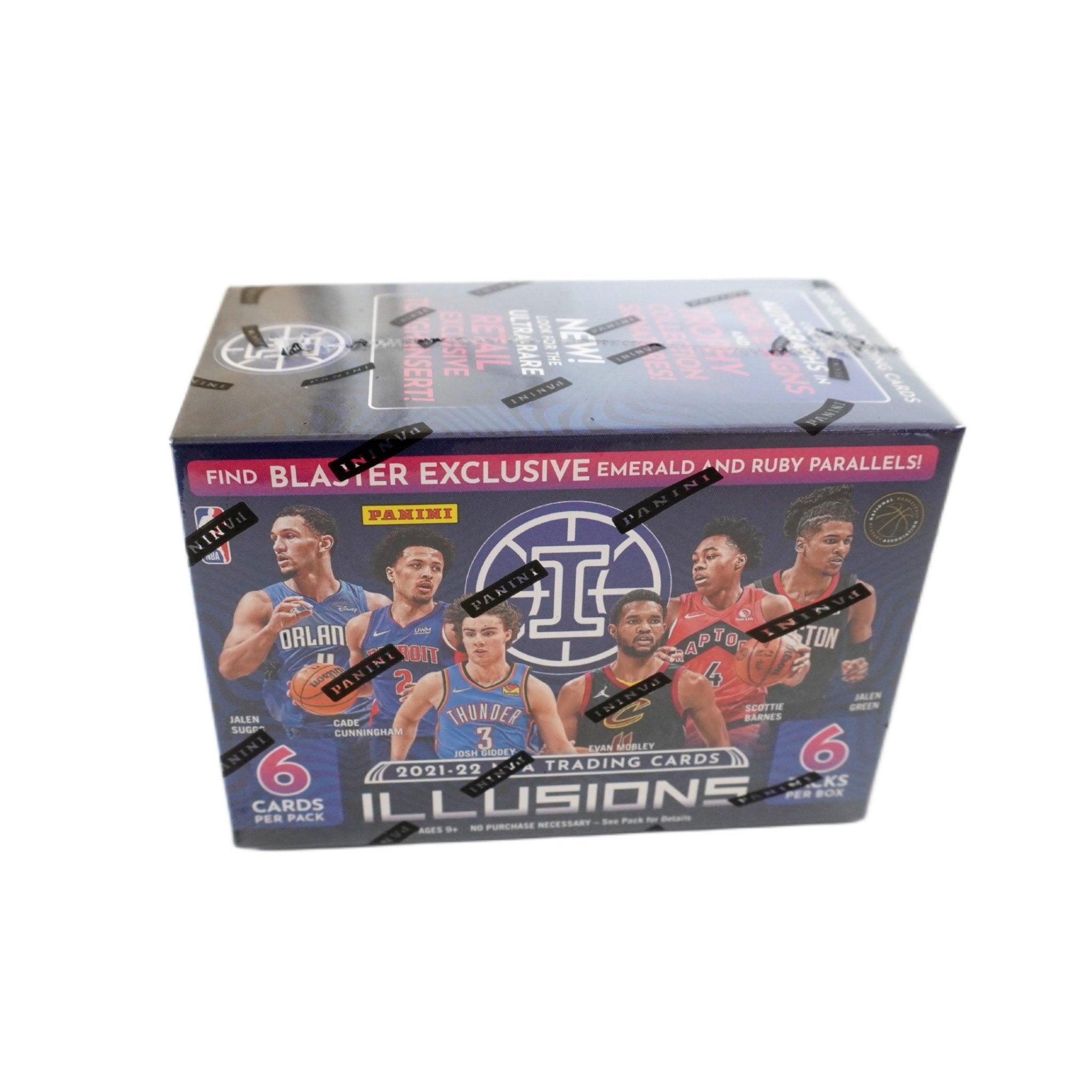 Panini Illusions Basketball NBA Blaster Box 2021/22 linke Seite – NBA Trading Cards mit Rookie Cards, exklusive Parallels und Inserts kaufen bei Habibicards
