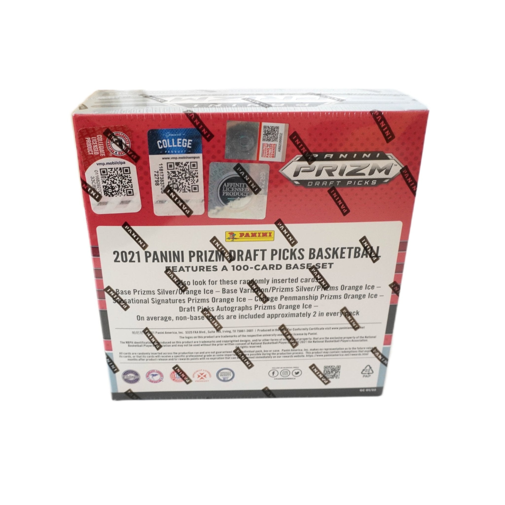 Panini Prizm Collegiate Draft Picks Basketball Mega Box 2021/22 Rückseite – Inhalt, Odds, College Rookie Cards, Inserts, Parallels, Autogramme, Basketballkarten kaufen bei Habibicards