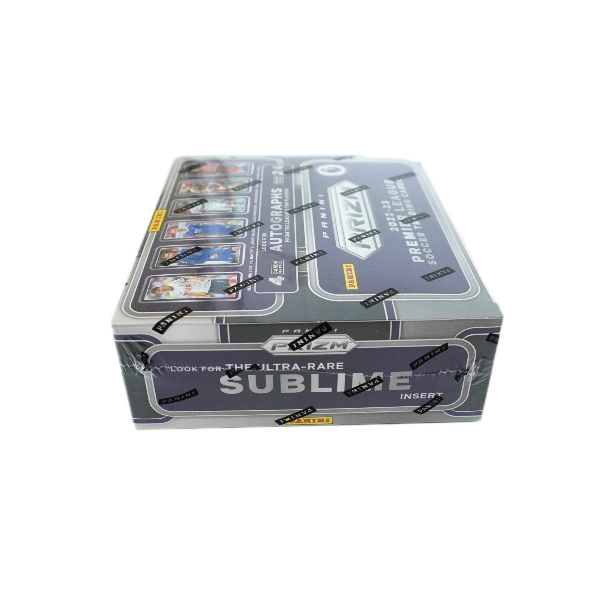 Beschreibung 2022/23 Panini Prizm Premier League Retail 24-Pack Box – Hintergrundinfos zur limitierten EPL Serie, Sammelprodukt mit 24 Packs voller exklusiver Fußballkarten, Highlight für Sammler, Fans und Trading Card Investoren
