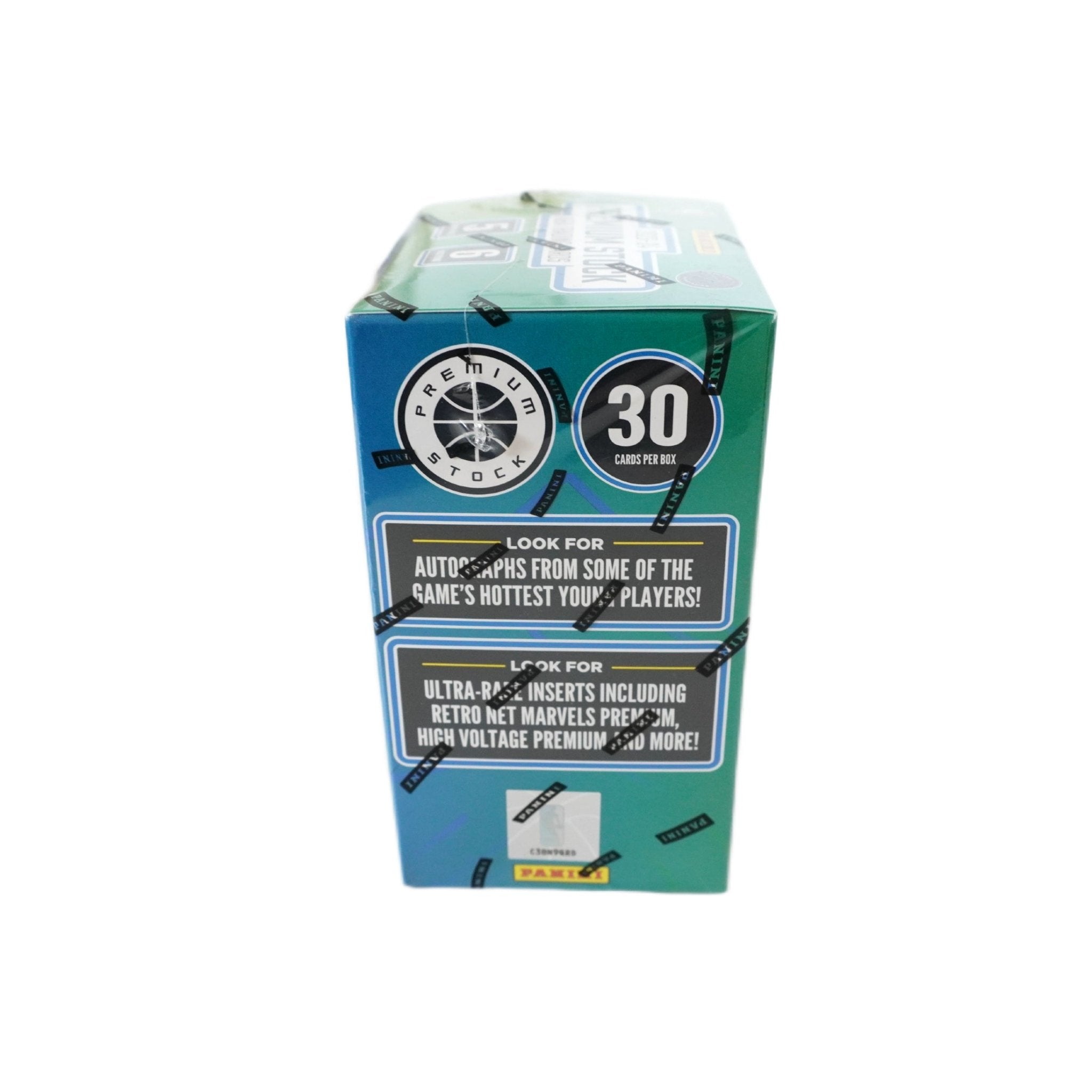 Panini Premium Stock Basketball NBA Blaster Box 2023/24 Rückseite – Inhalt, Odds, NBA Rookie Cards, Inserts, Parallels, Autogramme, Basketballkarten kaufen bei Habibicards