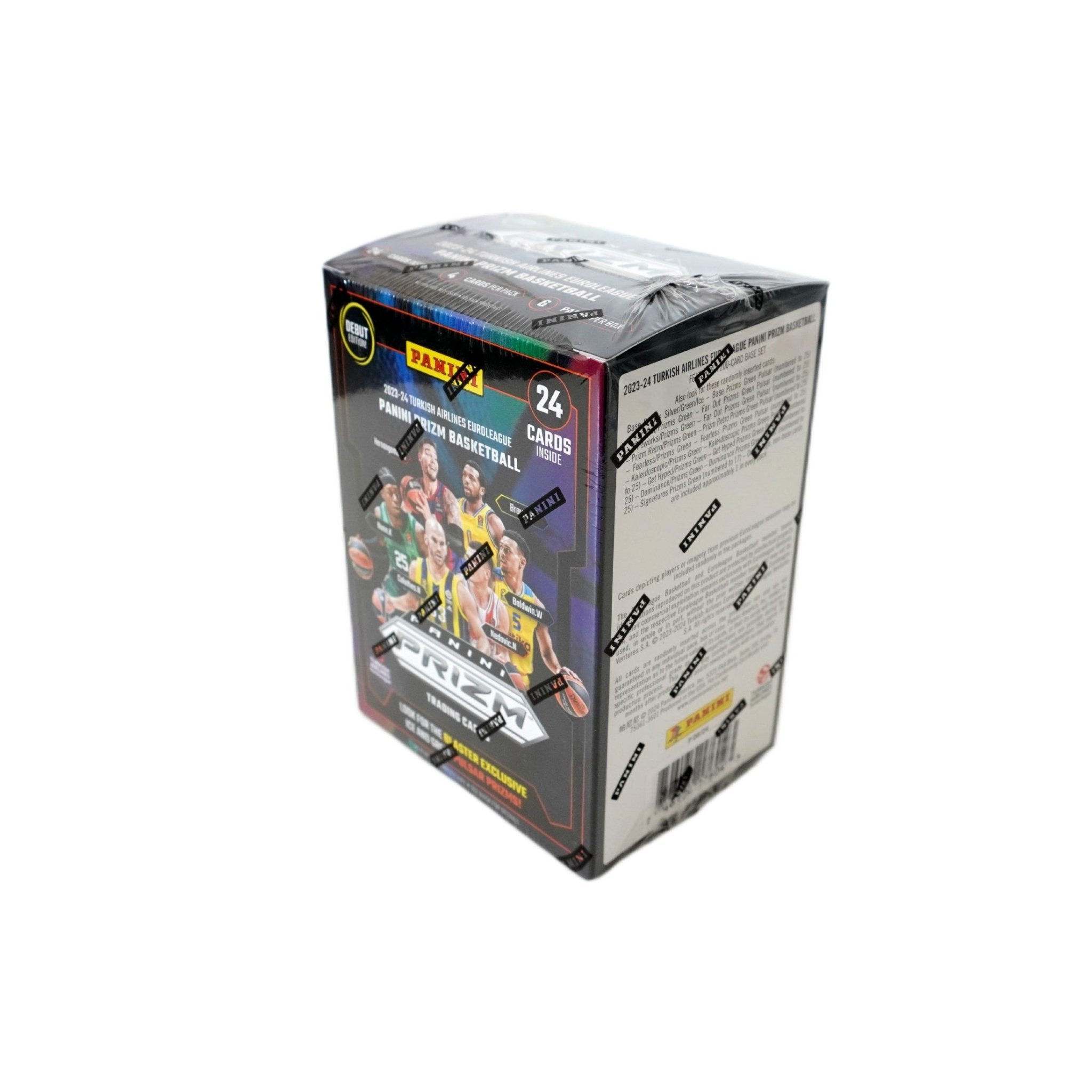 Panini Prizm Turkish Airlines EuroLeague Basketball Blaster Box 2023/24 Seitenansicht – Panini Trading Cards, EuroLeague Basketballkarten mit Rookie Cards, Inserts und exklusiven Parallels kaufen bei Habibicards