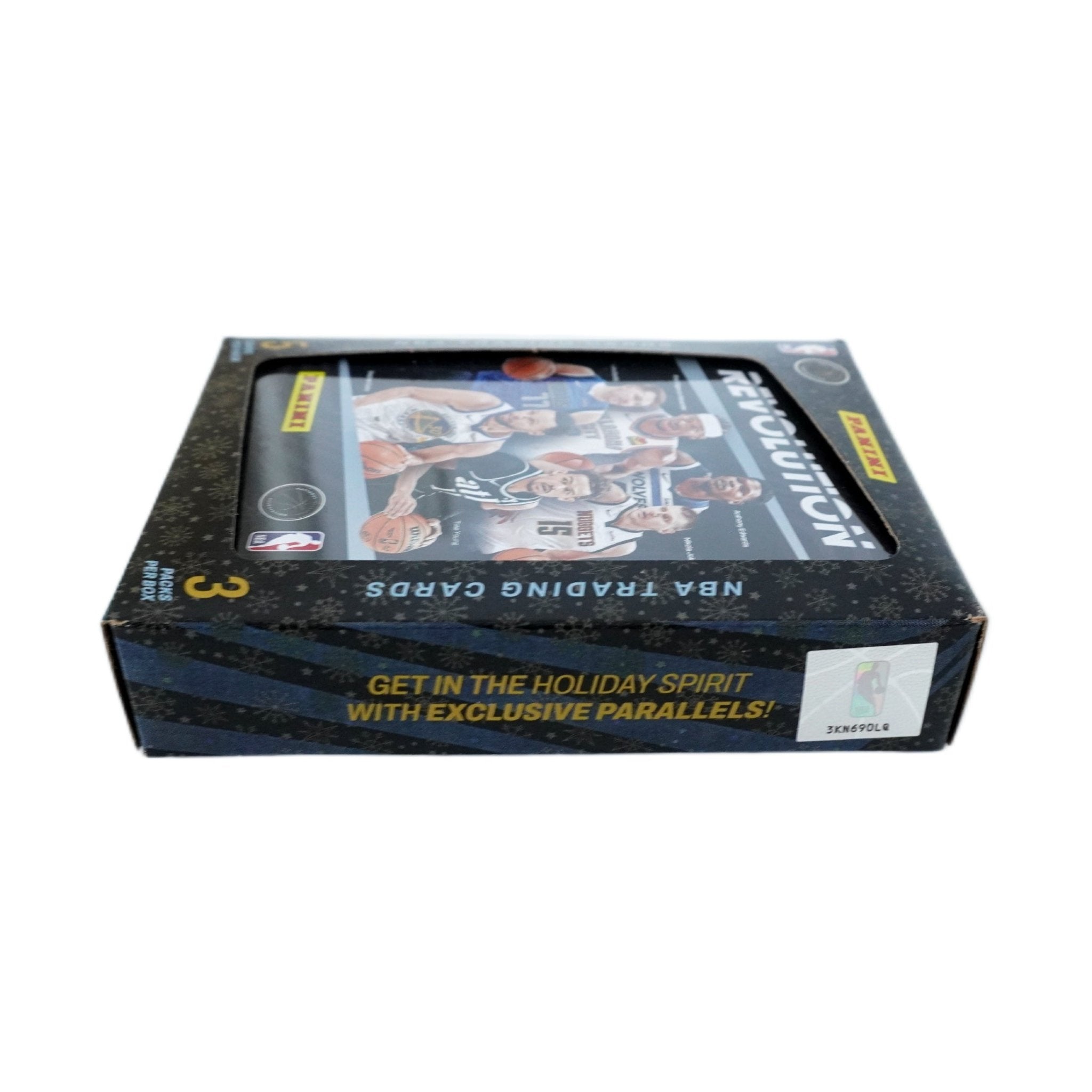 Panini Revolution Basketball NBA Winter Tin 2023/24 linke Seite – NBA Trading Cards, exklusive Winter Edition mit Rookie Cards, Inserts und Parallels kaufen bei Habibicards