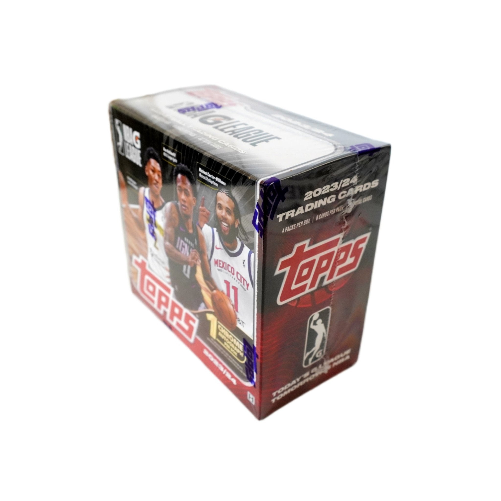 Topps G-League Basketball Hobby Box 2023/24 Seitenansicht – Topps Trading Cards, G-League Basketballkarten mit Rookie Cards, Inserts und exklusiven Parallels kaufen bei Habibicards