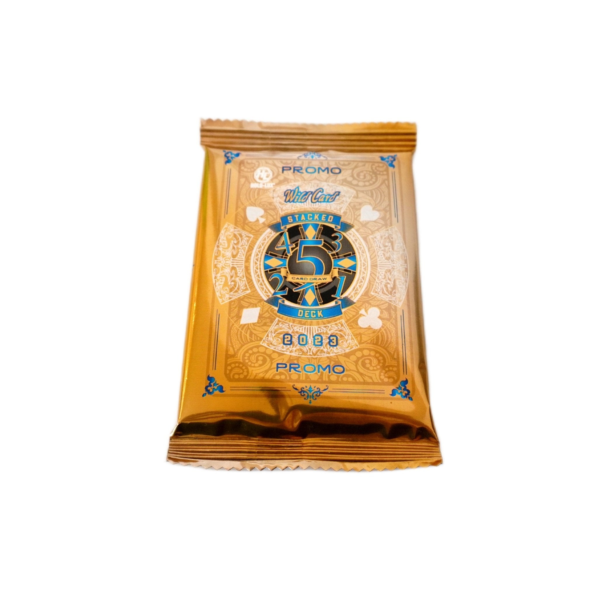 Wild Card 5 Card Draw Stacked Deck Promo Pack 2023 Vorderseite – Basketballkarten kaufen, exklusive Promo Trading Cards mit Rookie Cards, Inserts, Parallels und Autogrammen bei Habibicards
