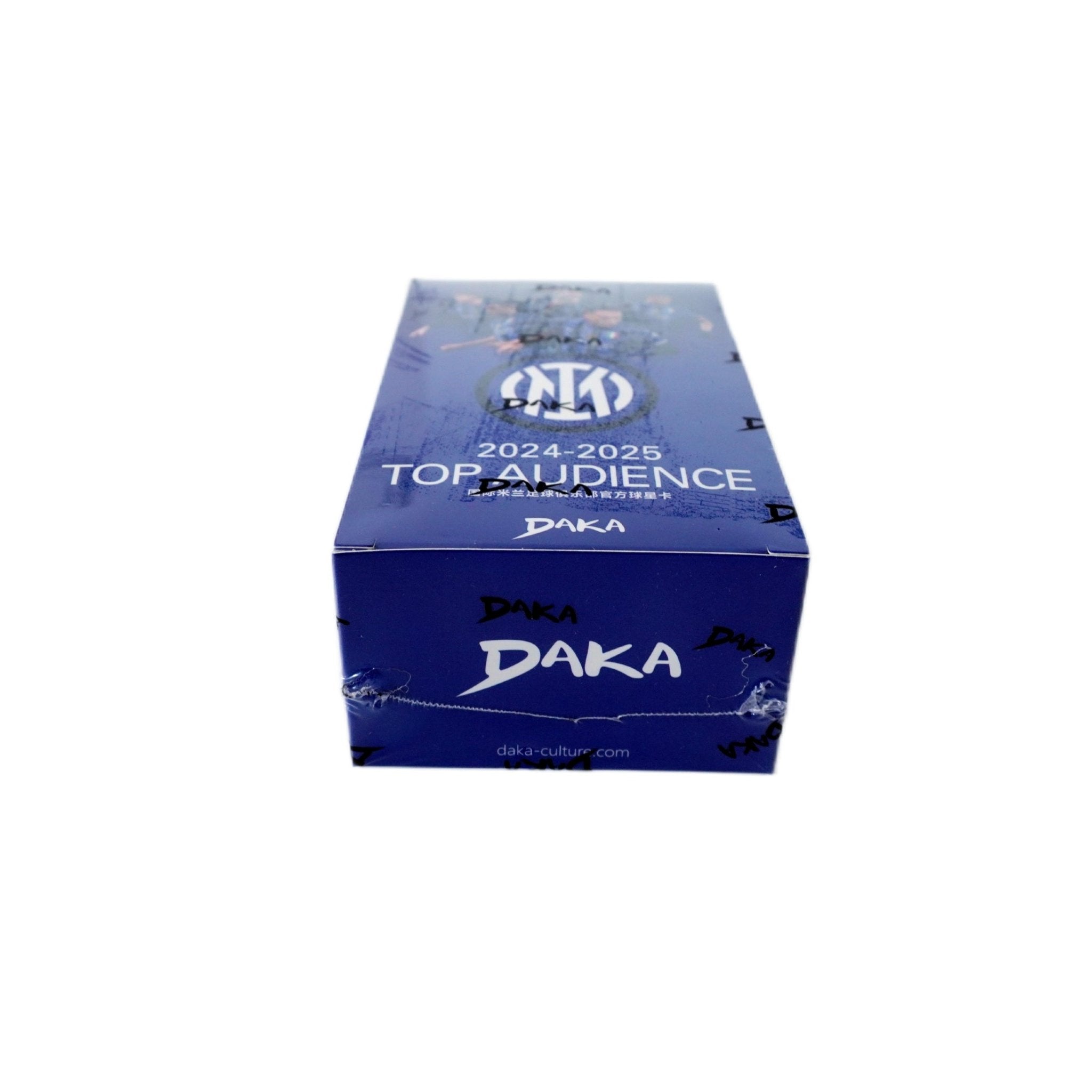 Rechte Seitenansicht 2024-25 Daka Inter Milan Top Audience Box – limitierte Fußball Trading Card Box bei Habibicards kaufen