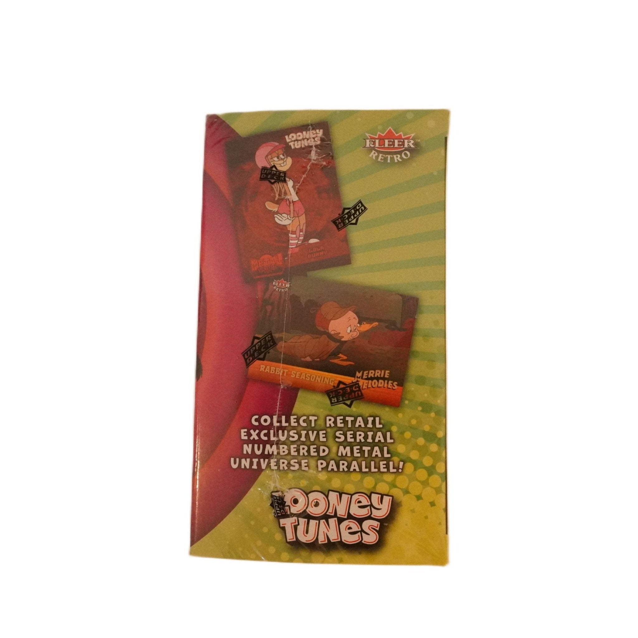 2024 Upper Deck Fleer Retro Looney Tunes Blaster Box Rückseite – Retro Trading Cards mit legendären Looney Tunes Charakteren in Blaster Box kaufen bei Habibicards
