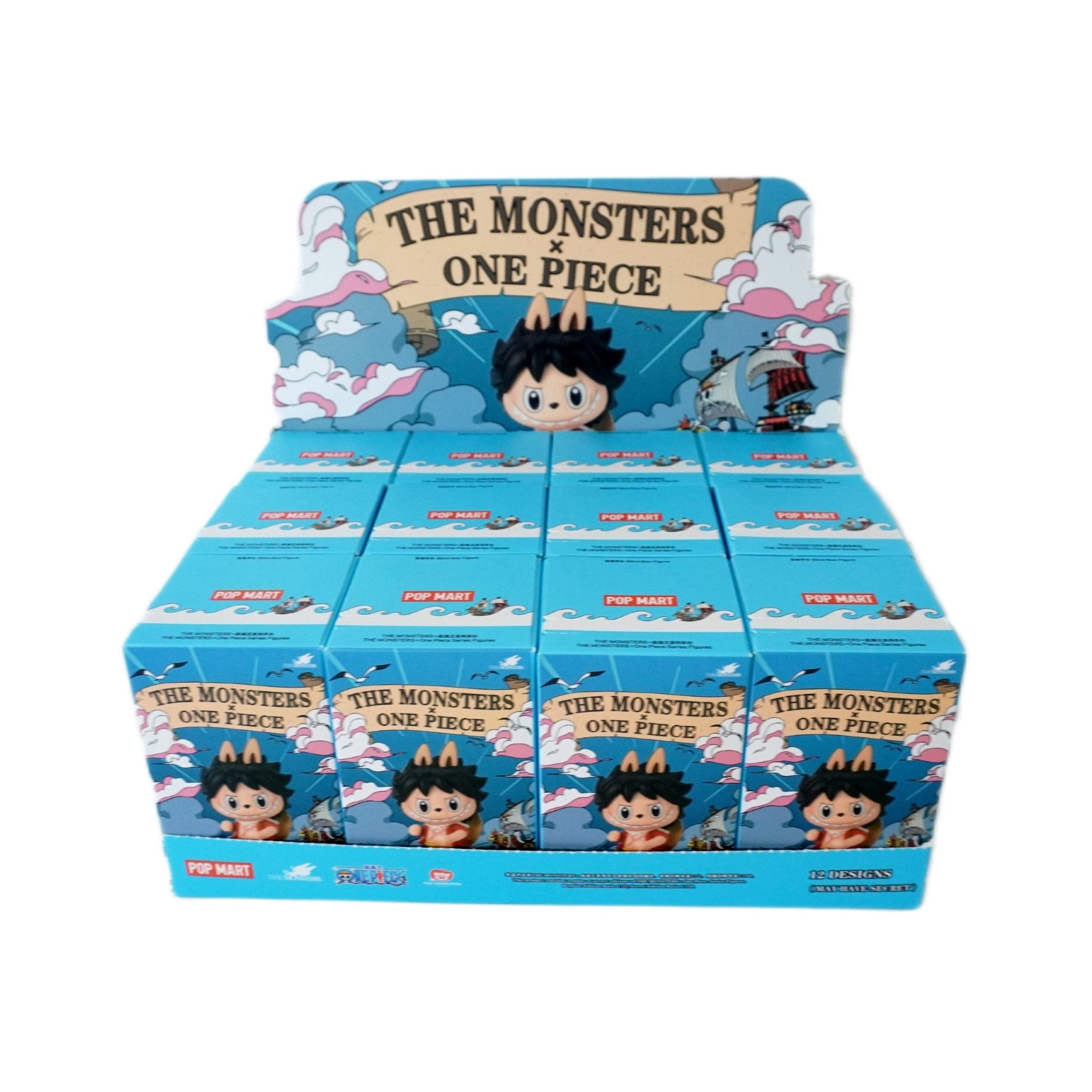 POP MART Labubu x One Piece The Monsters Series Blind Box Vorderseite – exklusive Anime Collectibles Figuren in Blind Box kaufen bei Habibicards