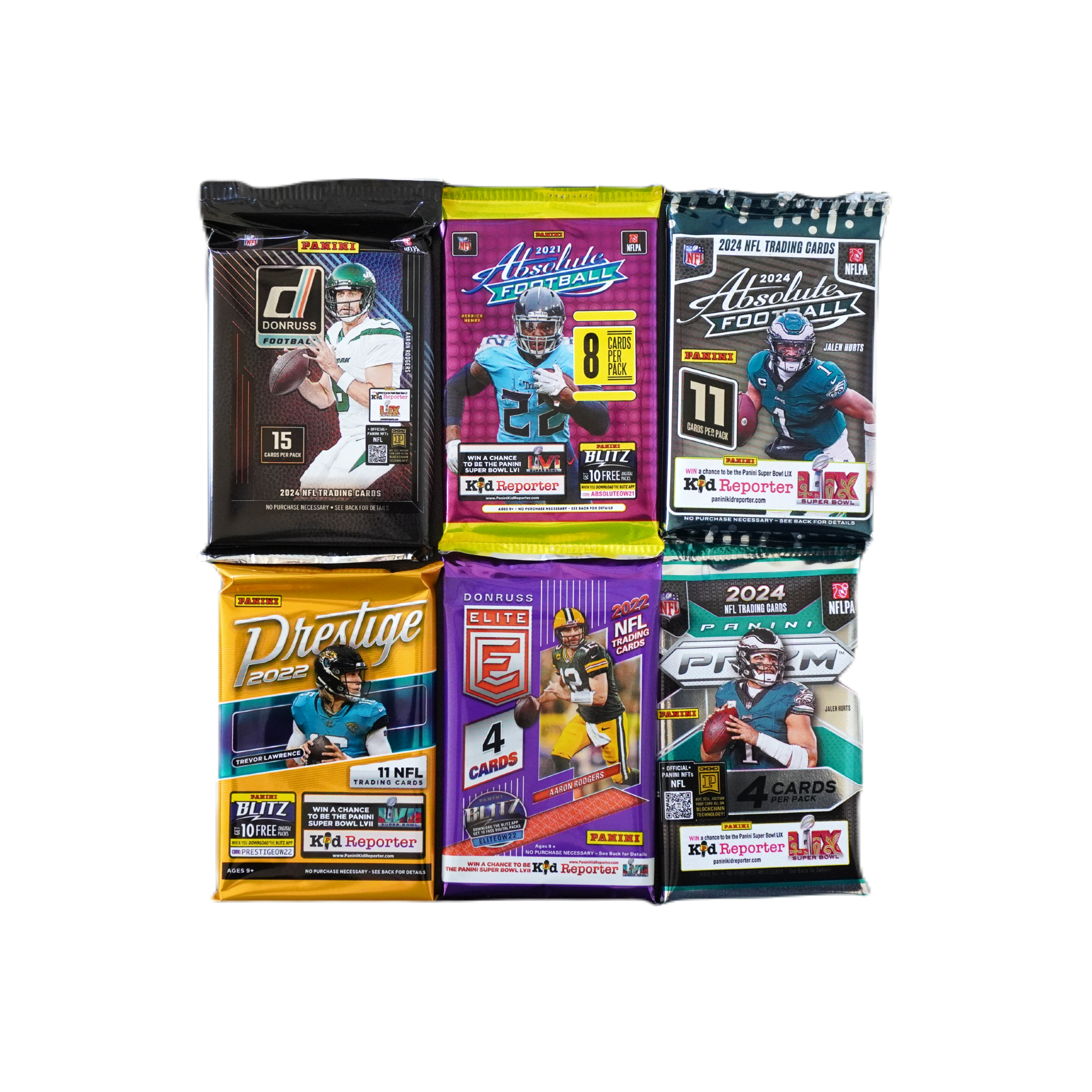 6er Blaster Football Booster Bundle – Vielfältige NFL-Power in einem Set!