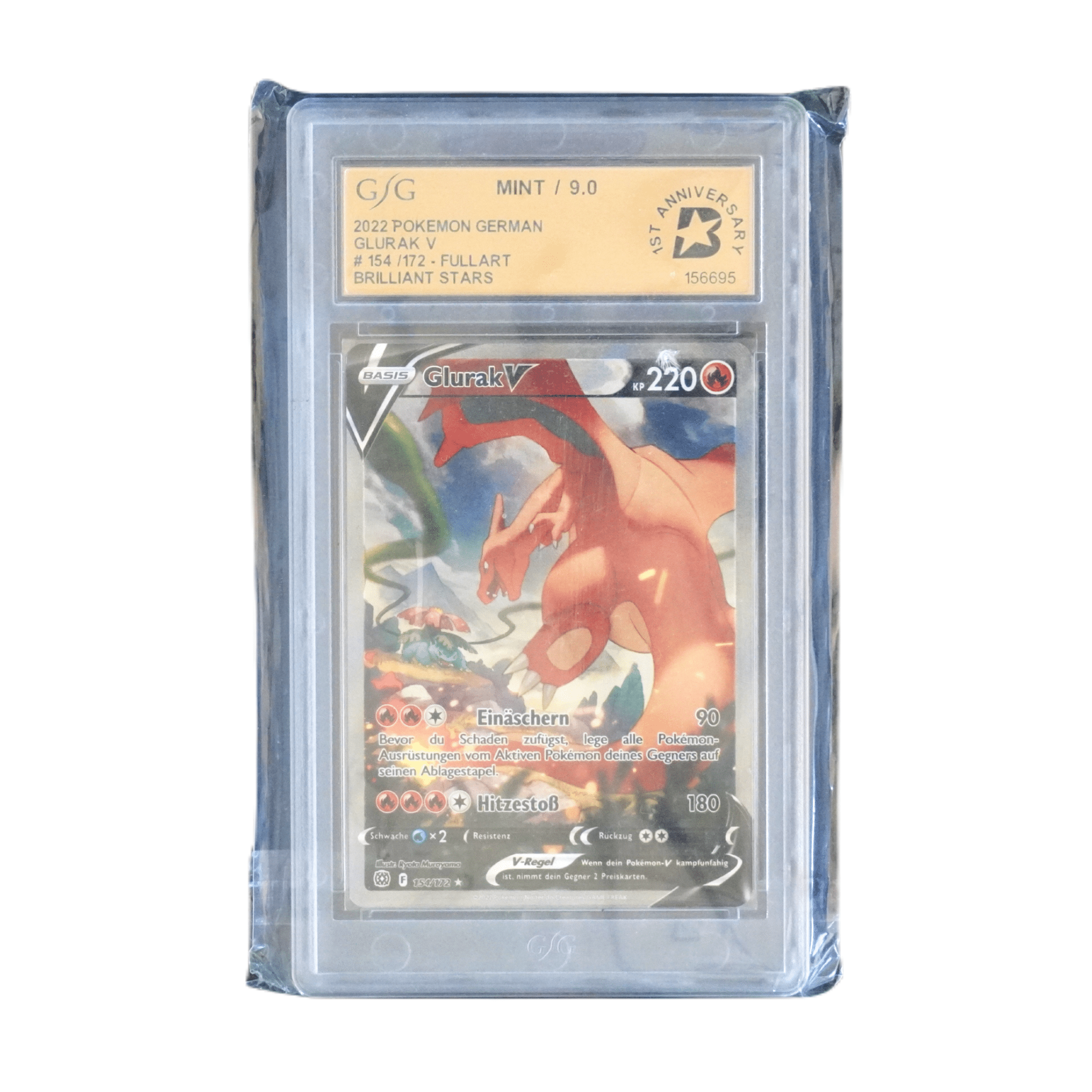 Glurak V Brilliant Stars 2022 GSG 9 – bei Habibicards kaufen