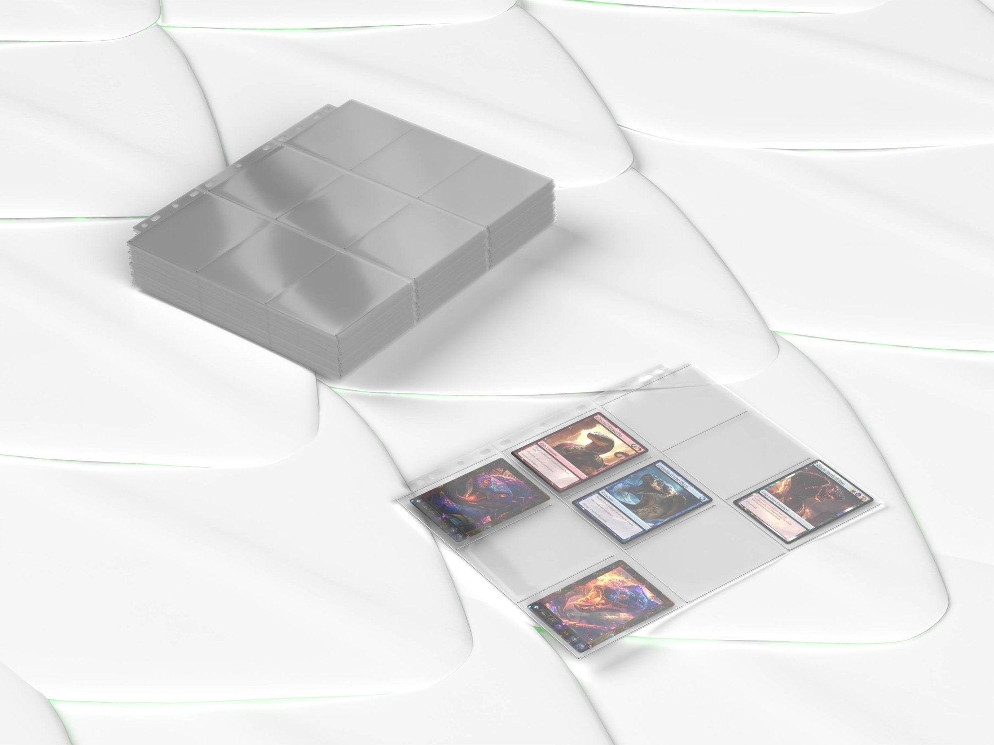 Kobra Collect 9-Pocket Pages Premium 10 Vorderansicht – transparente Sammelkartenhüllen für Ringalben, 9-Pocket Premium Qualität für Pokémon, Yu-Gi-Oh!, One Piece und Sportkarten, kaufen bei Habibicards