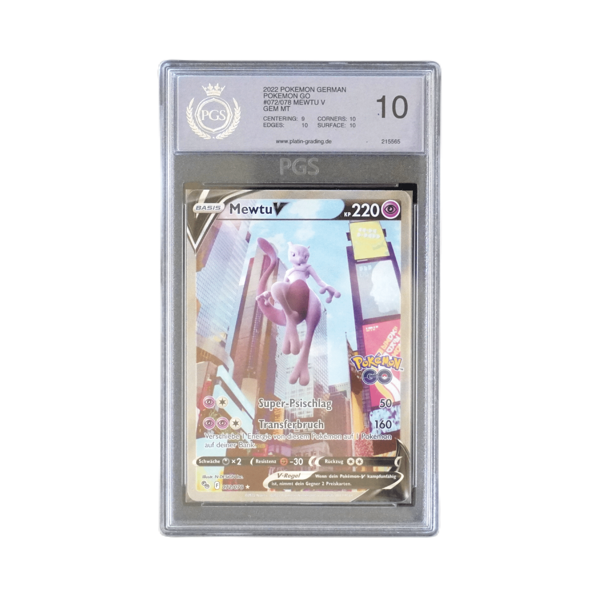 Mewtu V Pokemon Go 2022 PGS10 – bei Habibicards kaufen