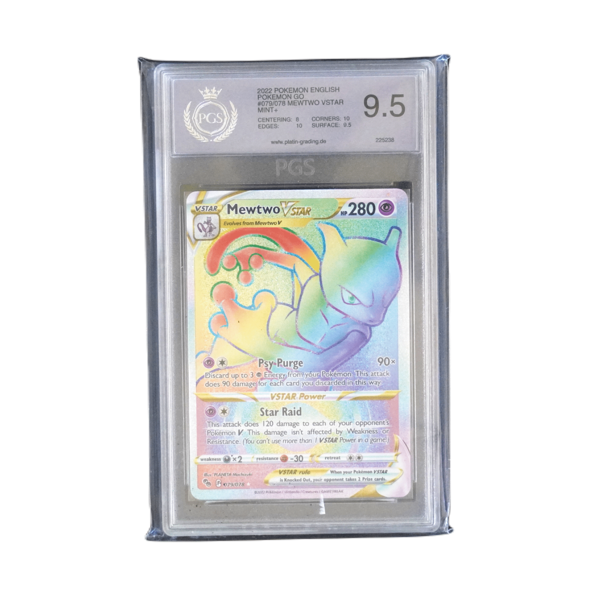 Mewtwo Vstar Pokemon Go 2022 PGS9.5 – bei Habibicards kaufen