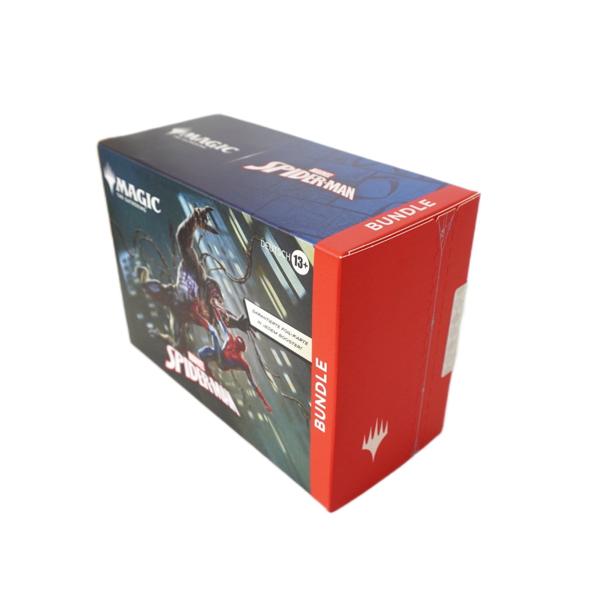 Seitenansicht MTG Marvel’s Spider-Man Bundle (DE) – offizielles Magic the Gathering Produkt bei Habibicards