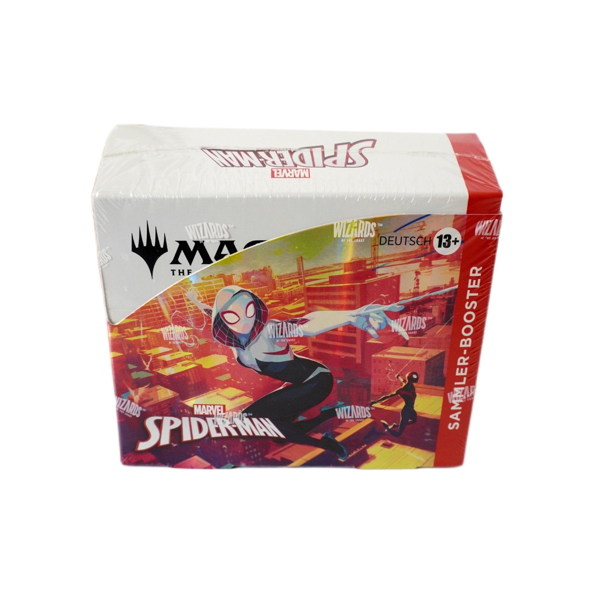 MtG Marvel’s Spider-Man Collector Booster Display Deutsch 2025 – komplette Vorderansicht der original Magic the Gathering Box bei Habibicards kaufen