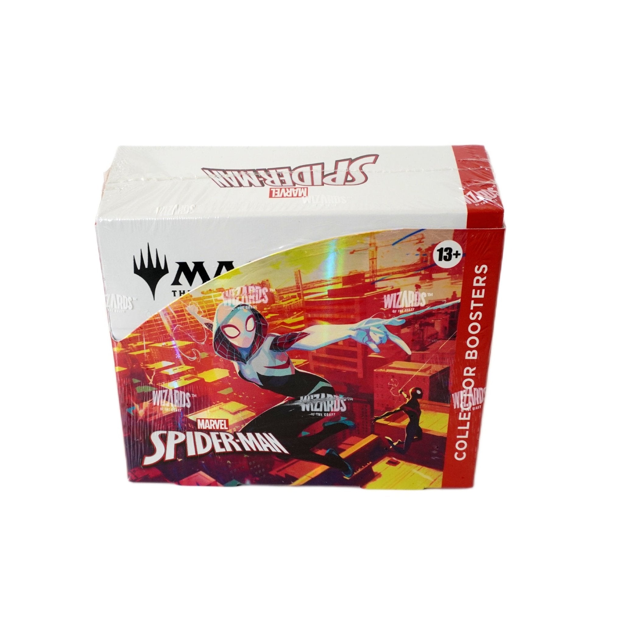 MtG Marvel’s Spider-Man Collector Booster Display Englisch 2025 – komplette Vorderansicht der original Magic the Gathering Box bei Habibicards kaufen