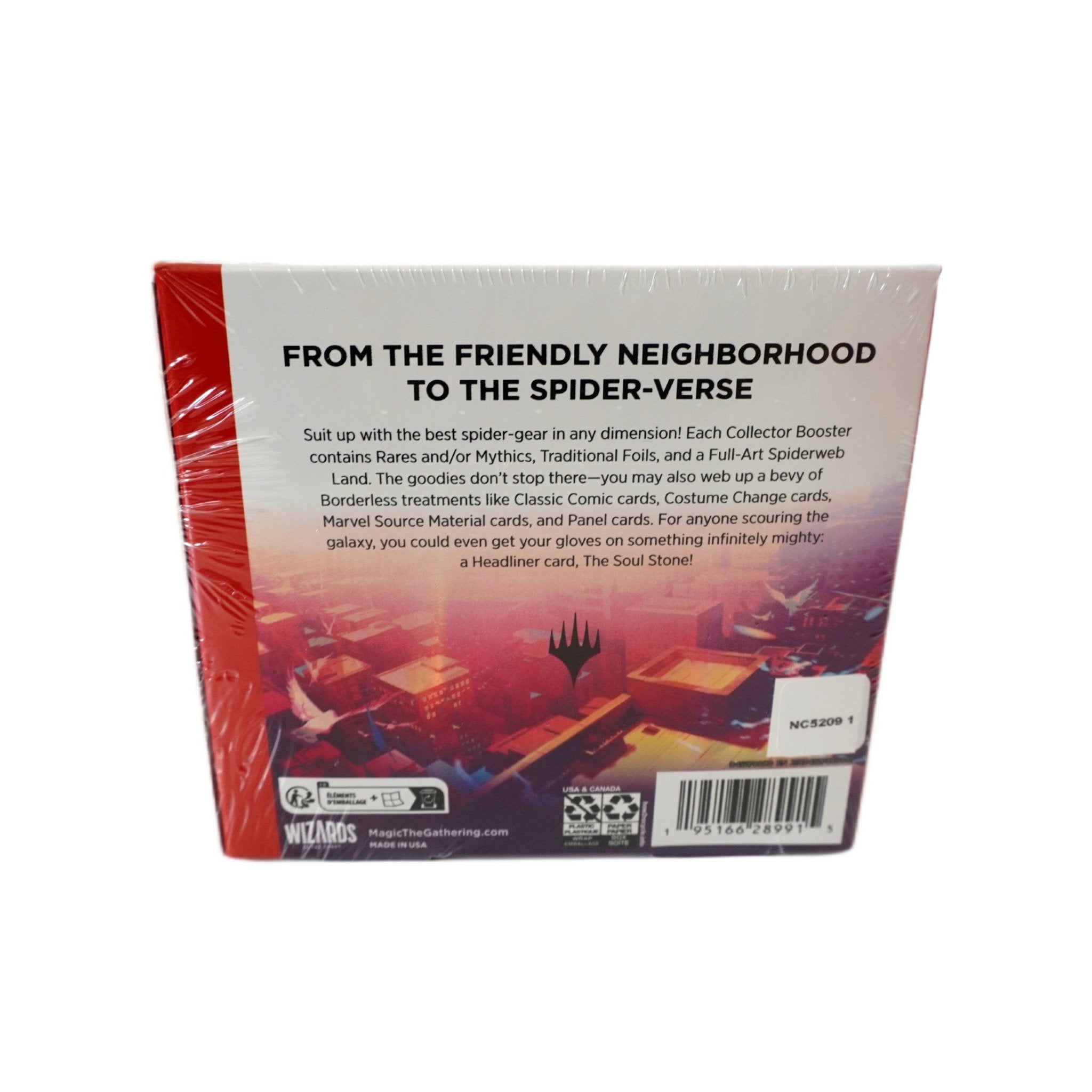 Rückseite MtG Marvel’s Spider-Man Collector Booster Display Englisch 2025 – Original Marvel x Magic the Gathering Box bei Habibicards kaufen
