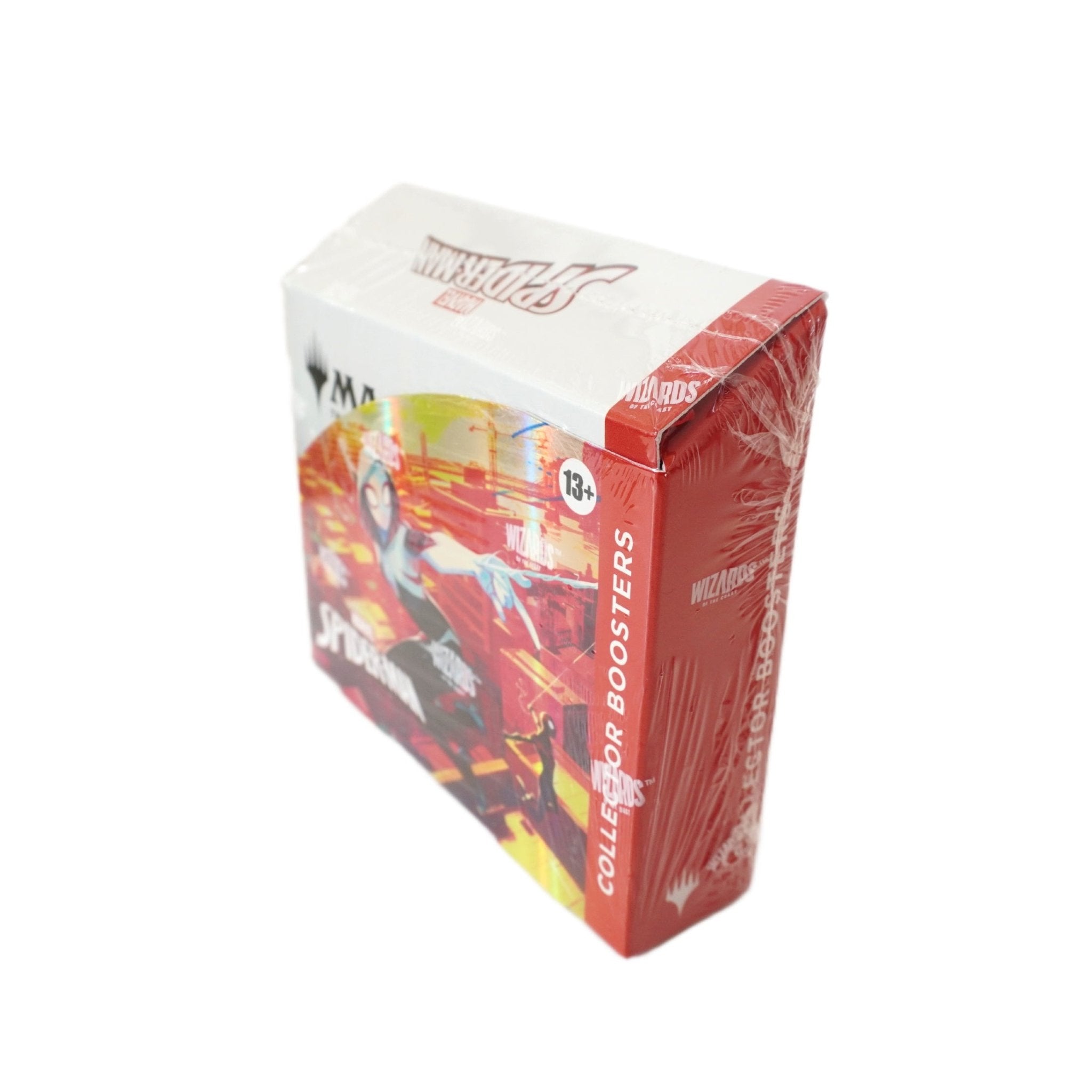 Seitenansicht MtG Marvel’s Spider-Man Collector Booster Display (ENG) – offizielles Magic the Gathering TCG Display bei Habibicards