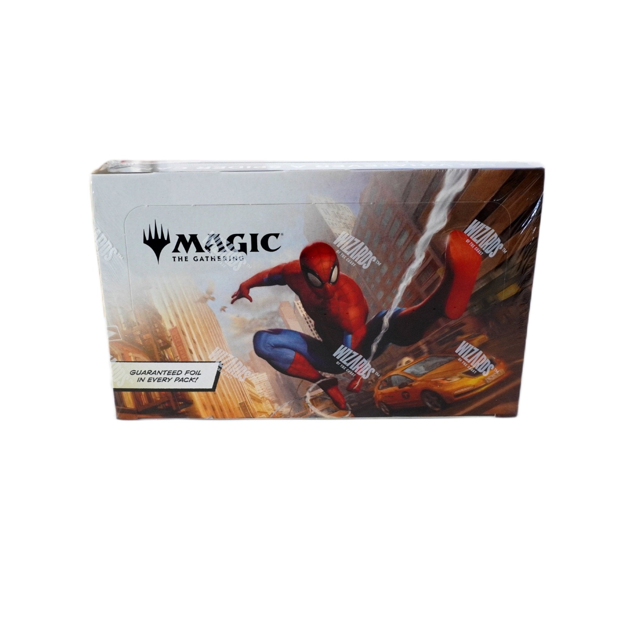 Magic The Gathering Marvel’s Spider-Man Play Booster Display EN 2025 – komplette Vorderansicht des englischen Displays bei Habibicards kaufen