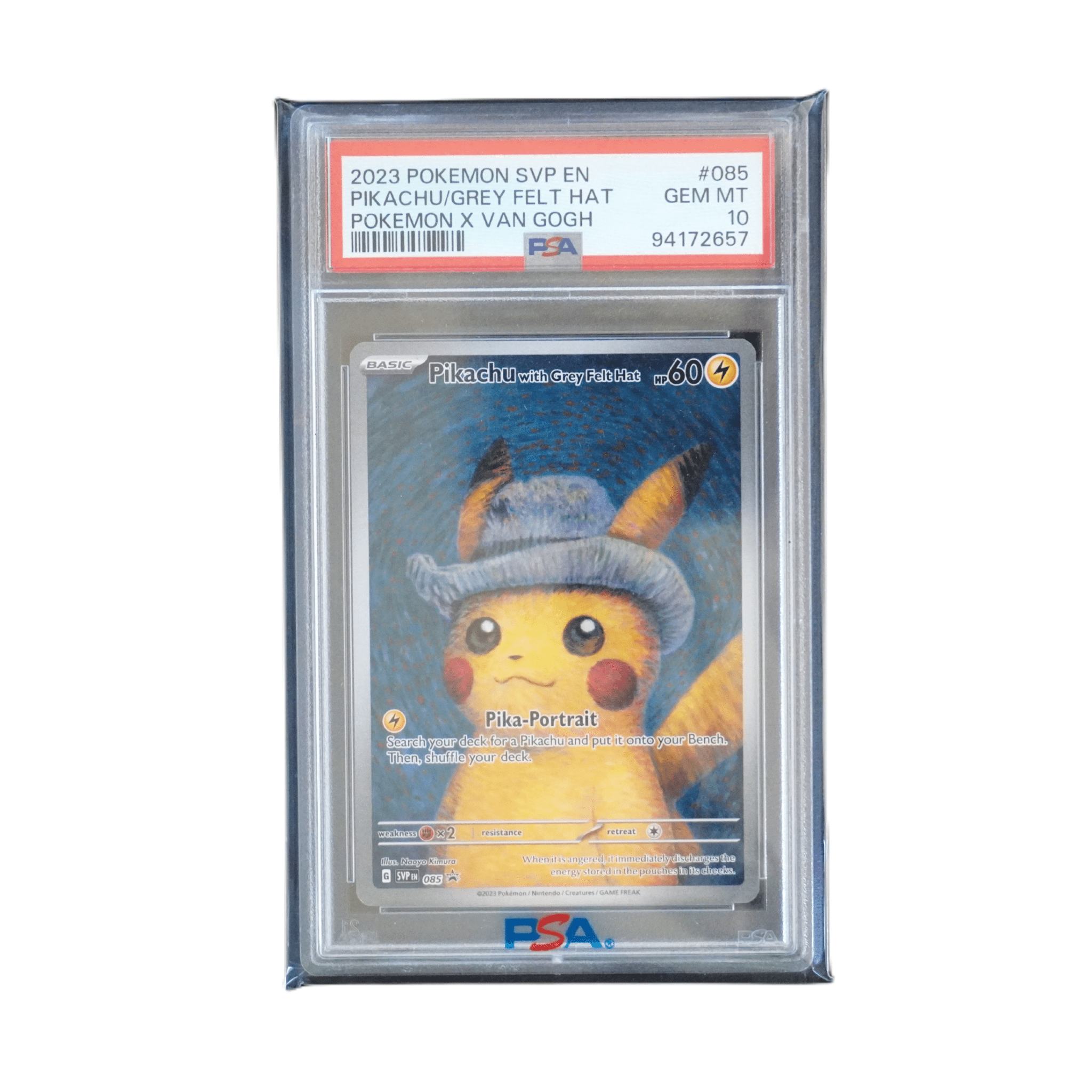 okémon Van Gogh Pikachu (ENG) – PSA 10 Gegradet – bei Habibicards kaufen