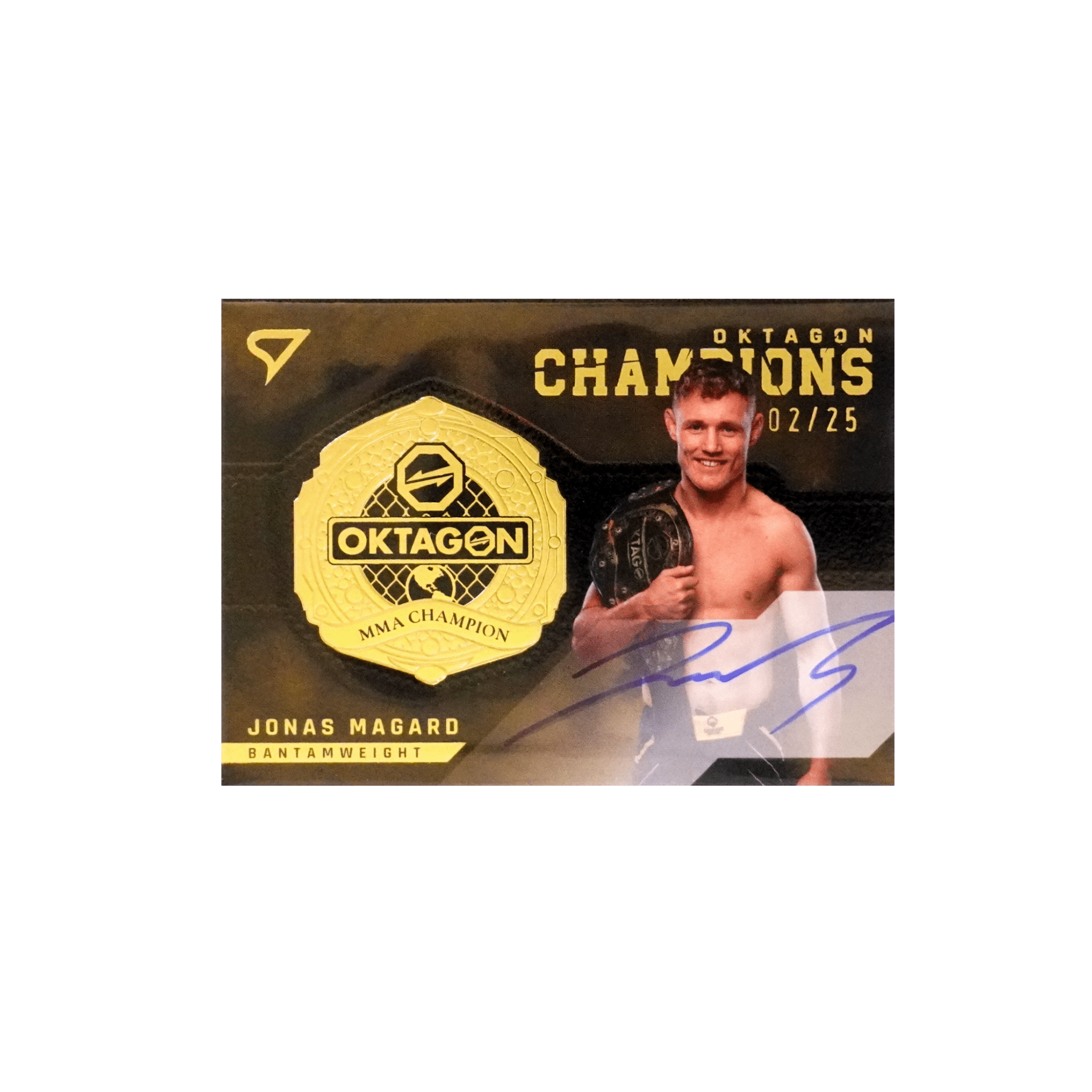 Oktagon Jonas Magard Champion Autogramm X/25 Einzelkarte – bei Habibicards kaufen