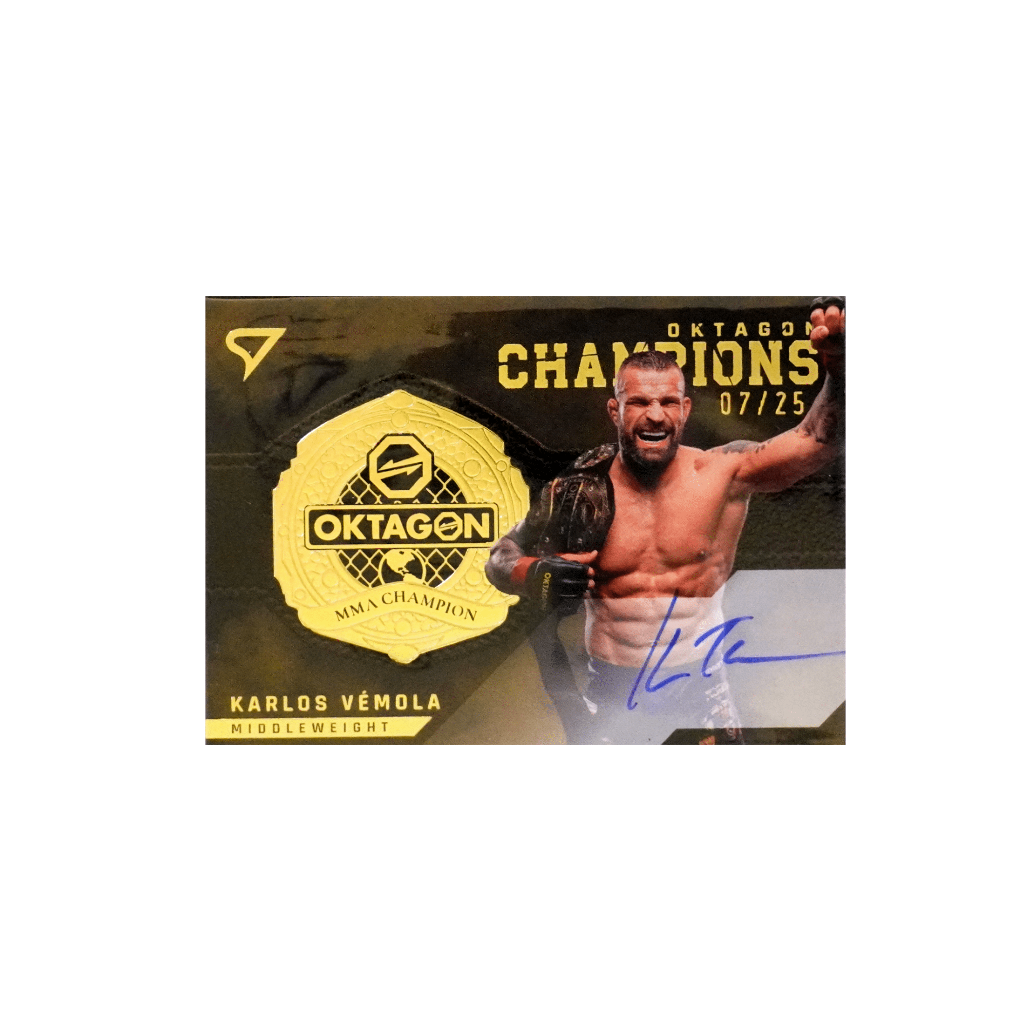 Oktagon Karlos Vémola Champion Light Middleweight Autogramm X/25 Einzelkarte – bei Habibicards kaufen
