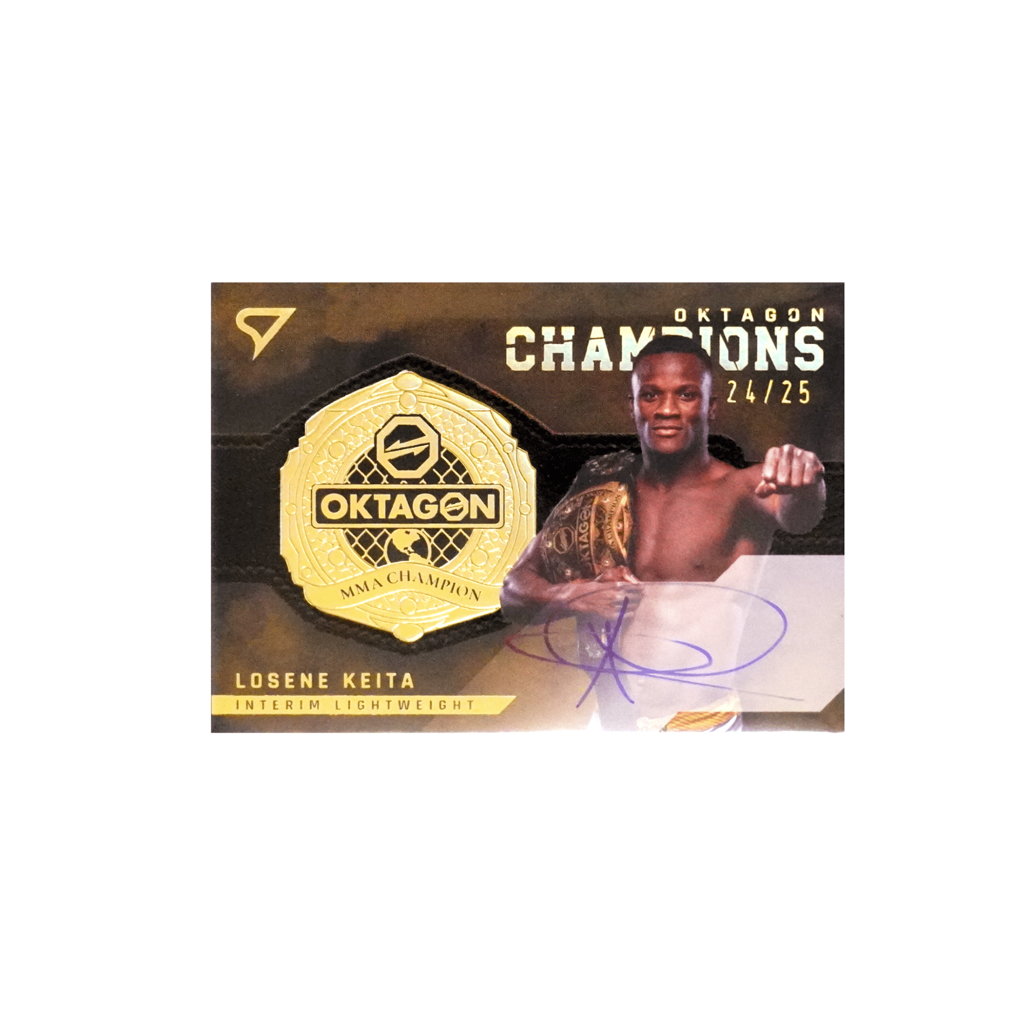 Oktagon Losene Keita Champion Interim Lightweight Autogramm X/25 Einzelkarte – bei Habibicards kaufen