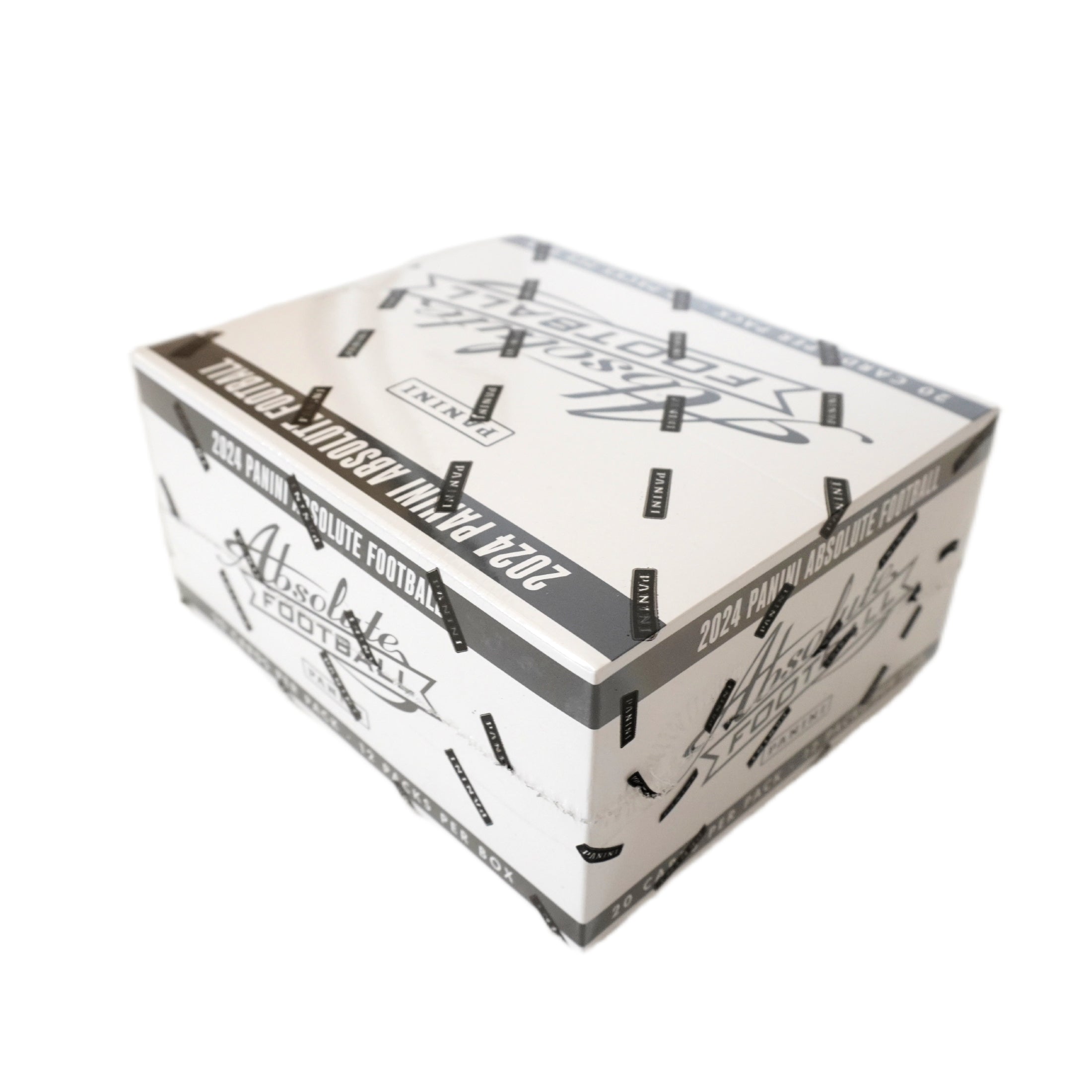 Panini Absolute Football 2024 NFL Fat Pack Box Schrägansicht – exklusive Panini NFL Trading Cards Box im 3D-Winkel, offizielles Absolute Football TCG Fat Pack Display 2024 für Sammler online kaufen