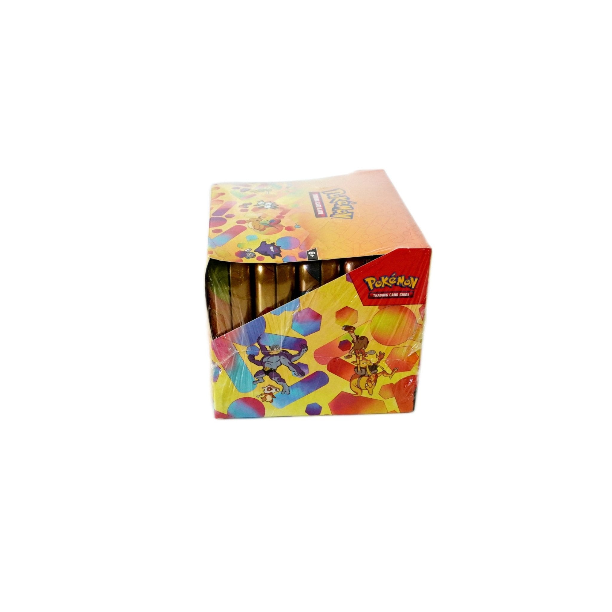 Pokémon 151 Mini Tin Display rechte Seitenansicht – englisches Pokémon TCG Sammlerset mit Boosterpacks und exklusiven Karten kaufen bei Habibicards