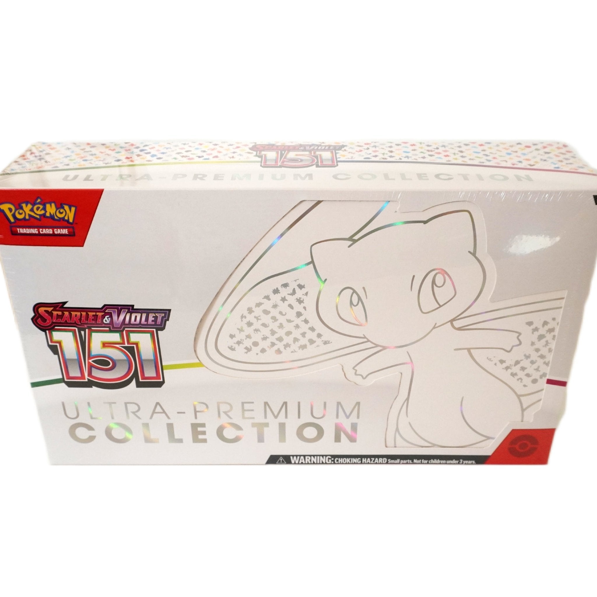 Pokémon 151 Ultra Premium Collection rechte Seitenansicht – hochwertige Collectors Box mit Promokarten, 16 Boostern und exklusivem TCG Zubehör