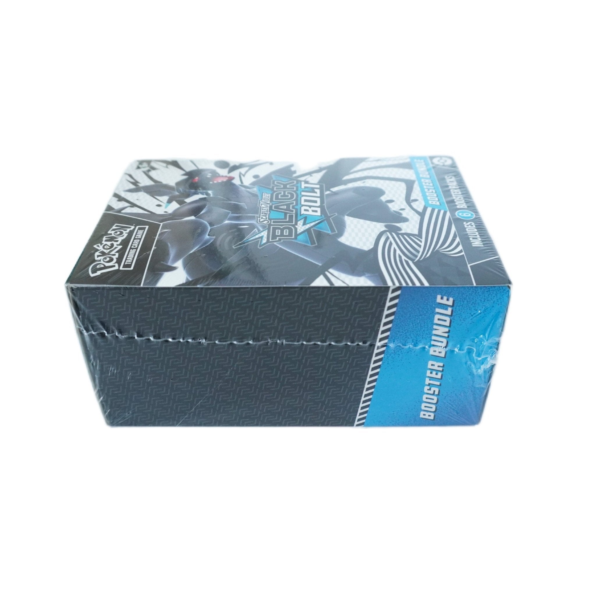 Pokémon Black Bolt Booster Bundle (Englisch) – linke Seitenansicht des Bundles mit 6 Boostern, Chance auf Zekrom ex, Meloetta ex und Illustration Rares kaufen
