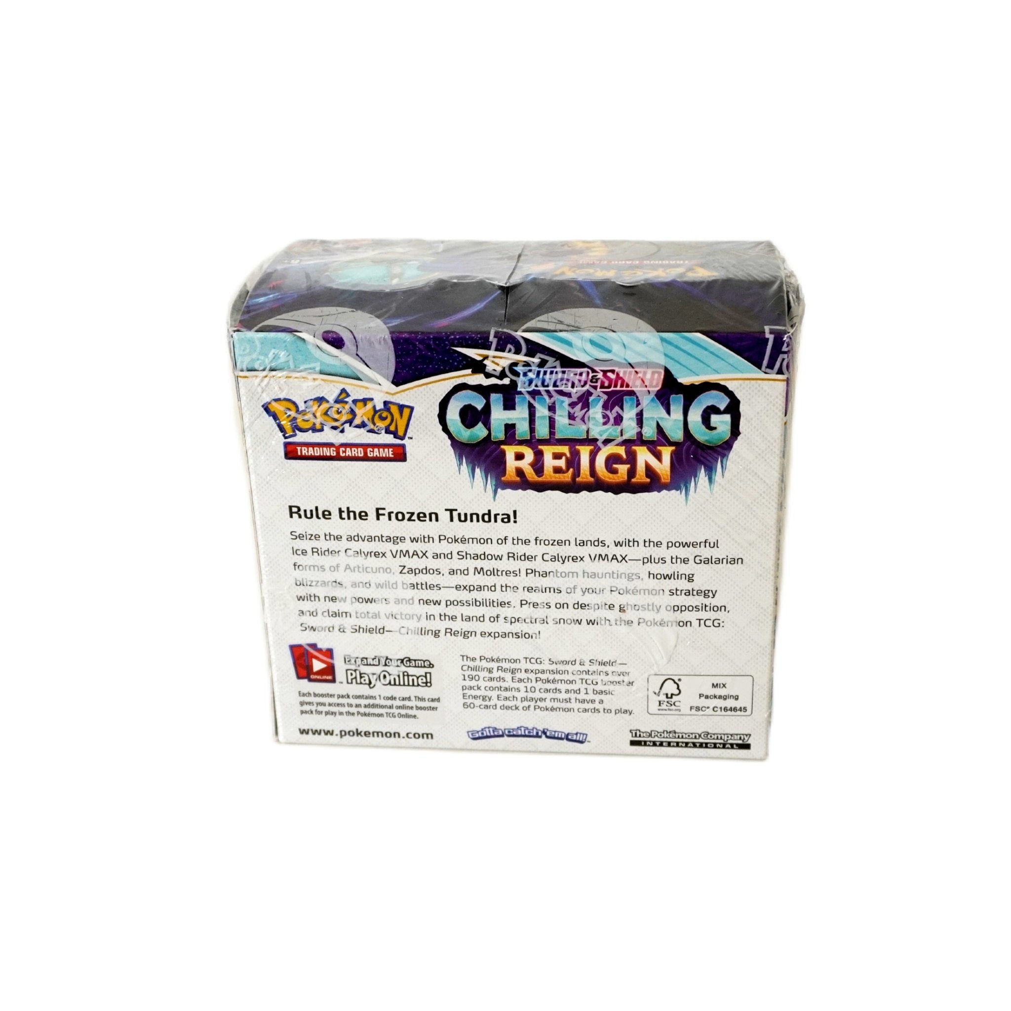 Pokémon Chilling Reign Display Englisch Inhalt – 36 Booster Packs mit Hits aus dem größten Set der SWSH-Ära, darunter Blaziken VMAX, Galarian Moltres, Gold-Snorlax und viele weitere Sammelkarten kaufen bei Habibicards
