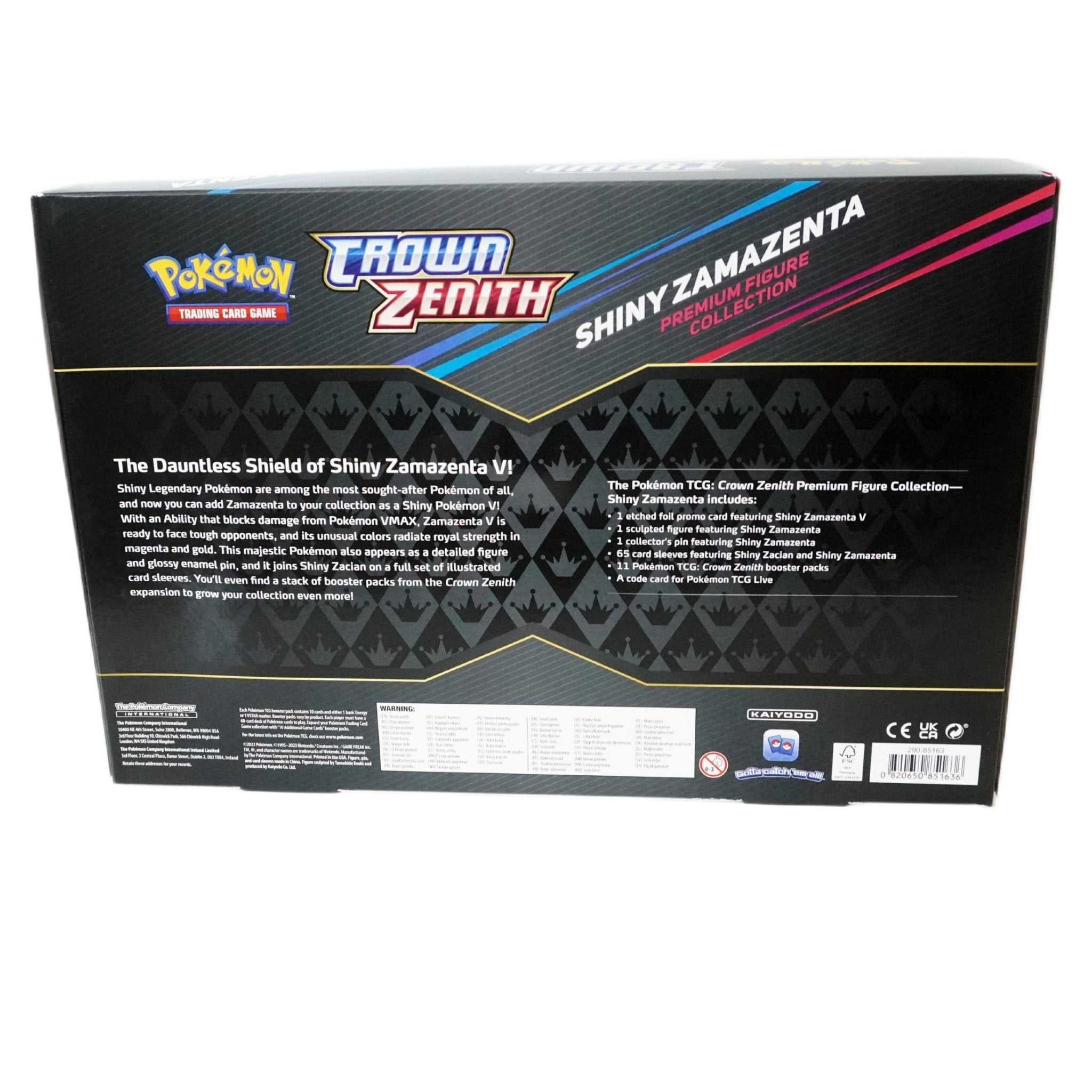 Pokémon Crown Zenith Premium Figure Collection Shiny Zamazenta Inhalt – 11 Boosterpacks, Zamazenta Figur, Promokarte und offizielles Pokémon TCG Zubehör kaufen bei Habibicards