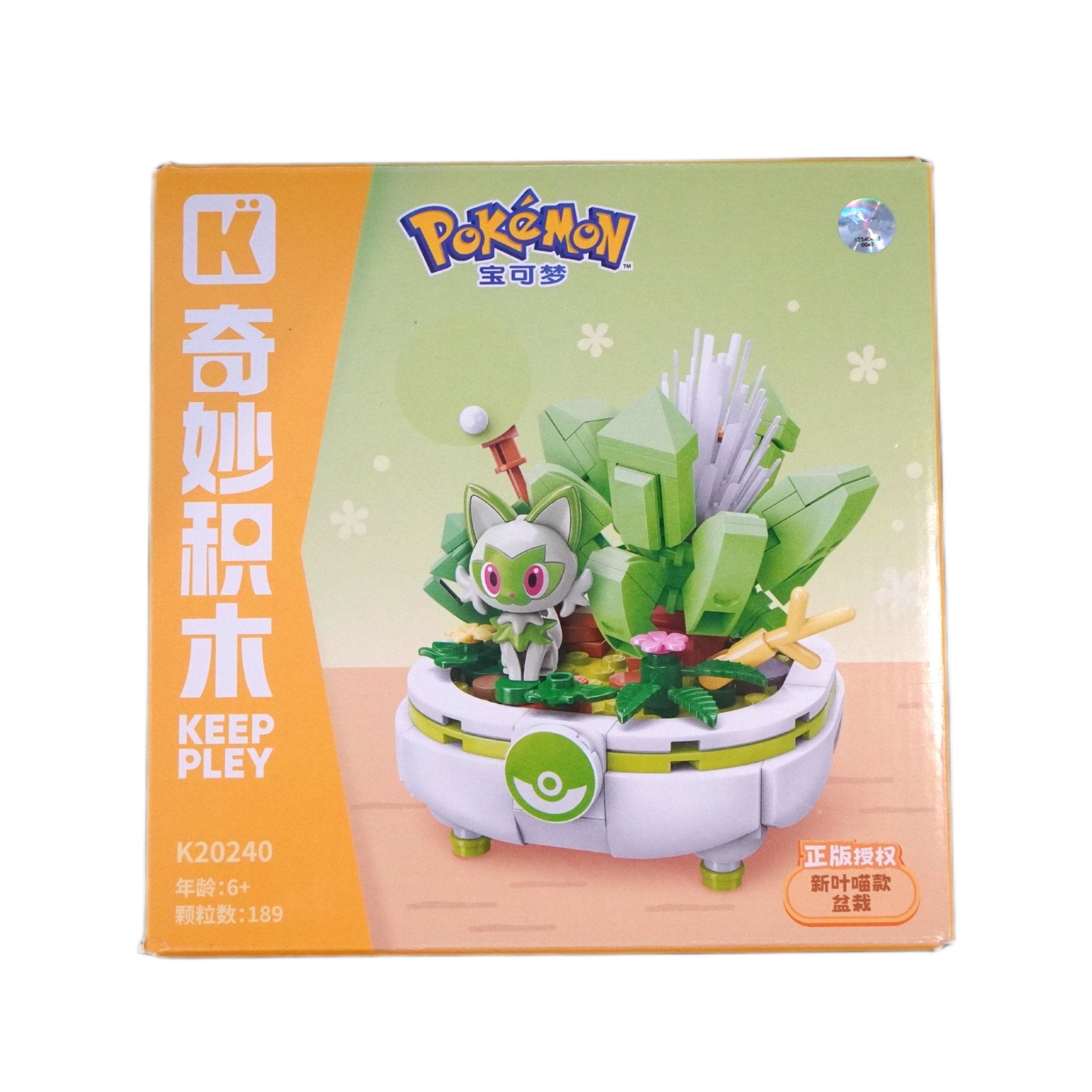 Pokémon Keeppley K20240 Sprigatito Bonsai Vorderseite – offizielles Pokémon Bausteine-Set mit Felori Figur, Generation 9 Starter, Bonsai-Deko Pflanze, DIY Klemmbausteinen, Building Blocks, Deko Pflanzen-Set und Sammelspaß kaufen bei Habibicards