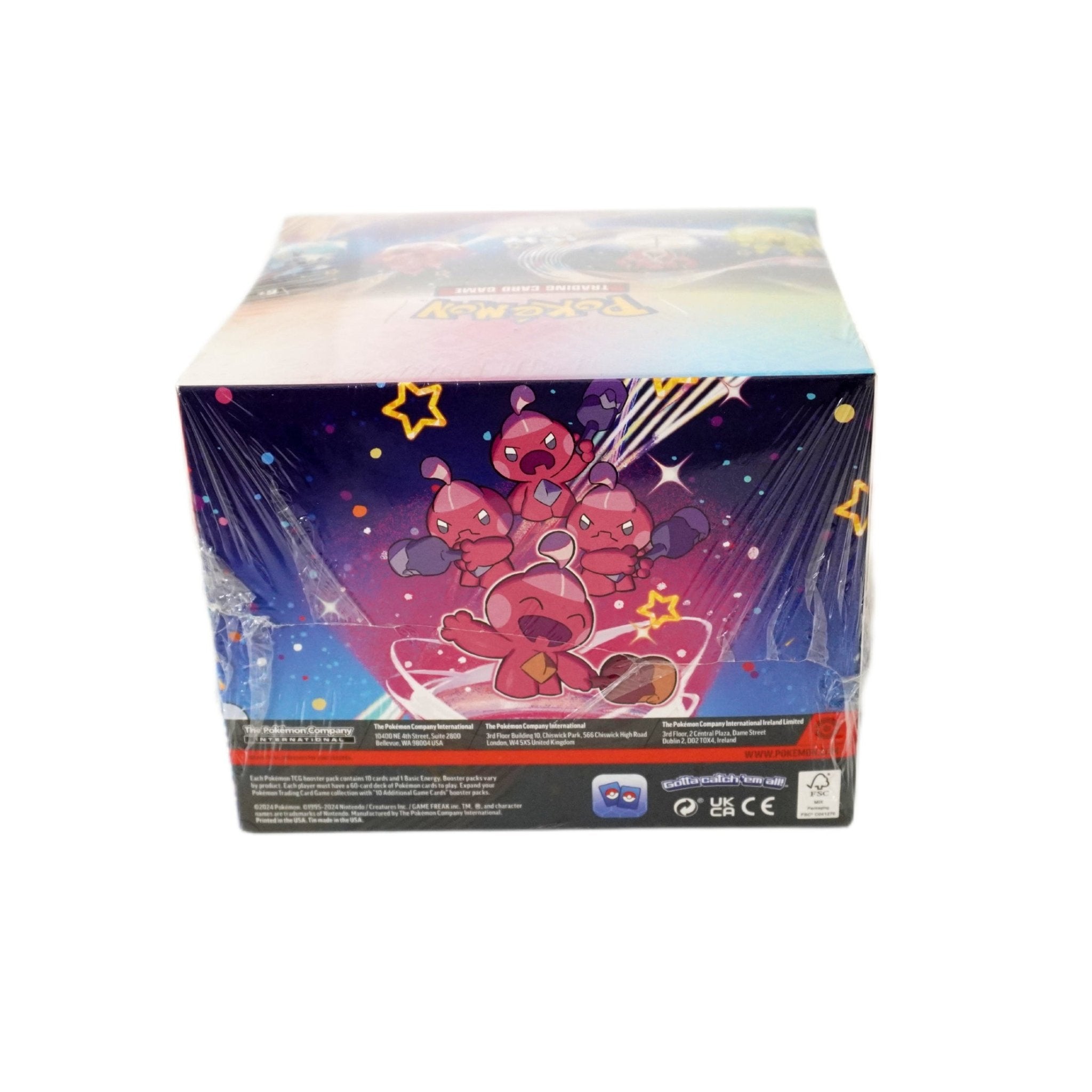 Pokémon Paldean Fates Mini Tin Display rechte Seite – offizielles Pokémon TCG Display mit Paldea-Region Pokémon, Shiny Highlights und Sammlerkarten kaufen bei Habibicards