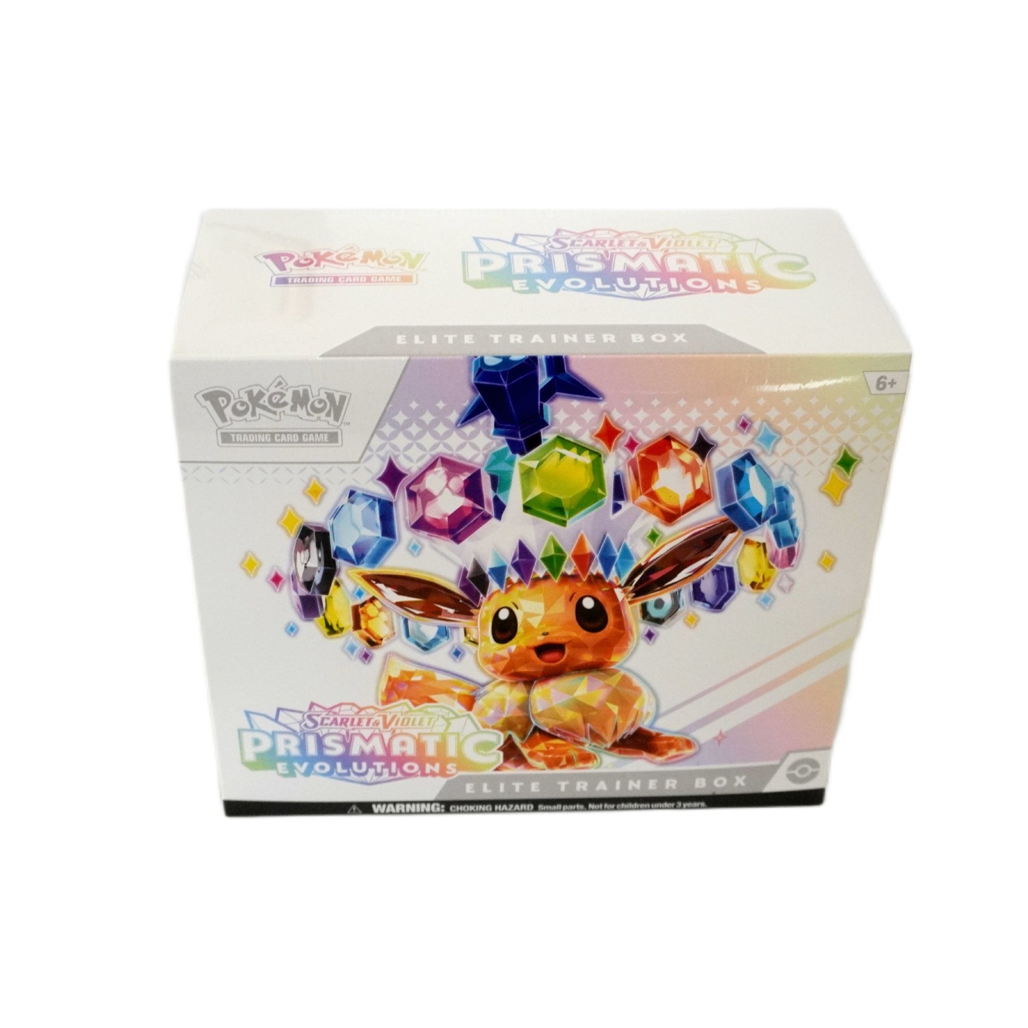 Pokémon Prismatic Evolution – Elite Trainer Box (ENG) – Evoli Promo & Highclass Set 2024 – bei Habibicards kaufen