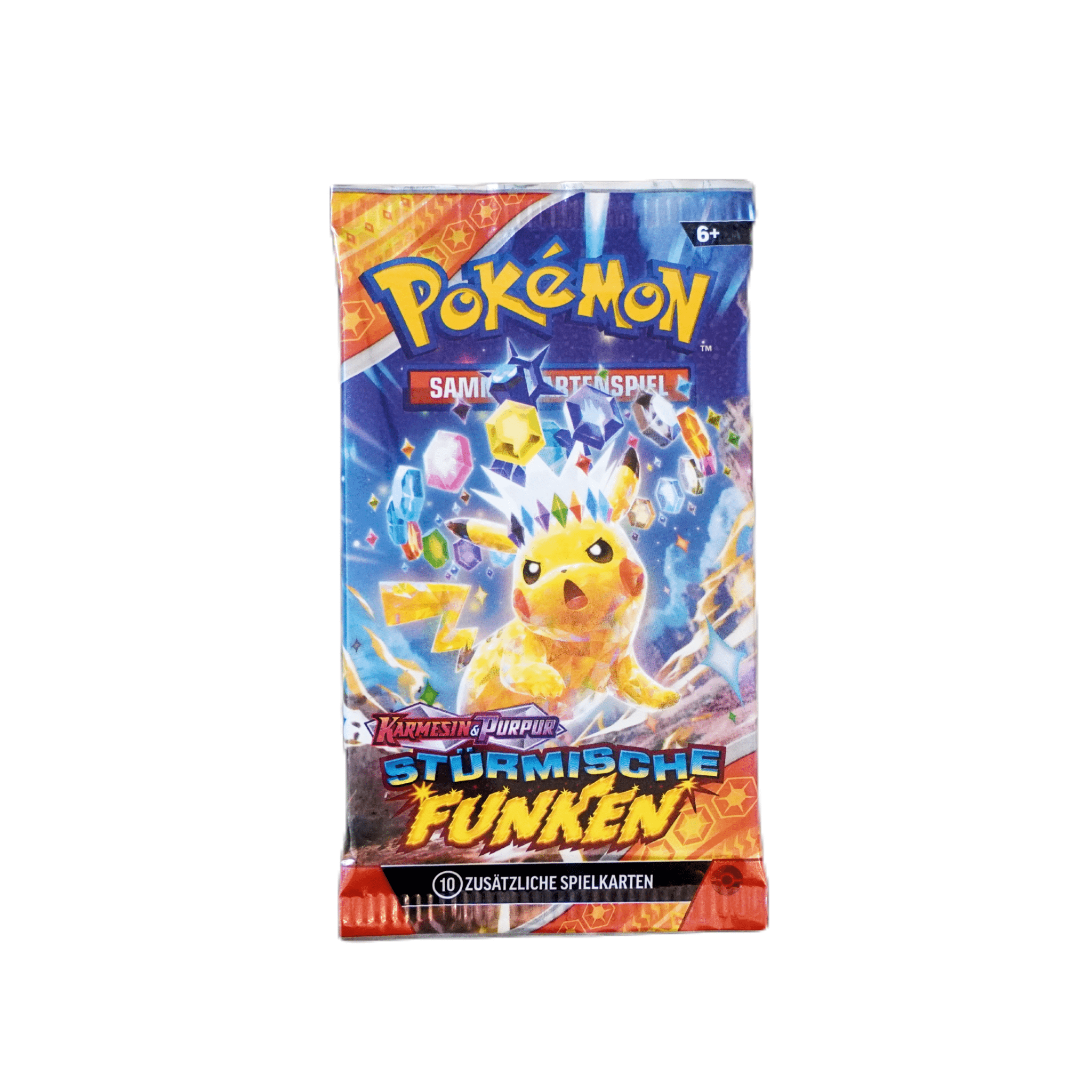 Pokémon Stürmische Funken – Einzelbooster (DE) – Pikachu SAR, Gold - Pikachu & wunderschöne Seltenheiten – bei Habibicards kaufen