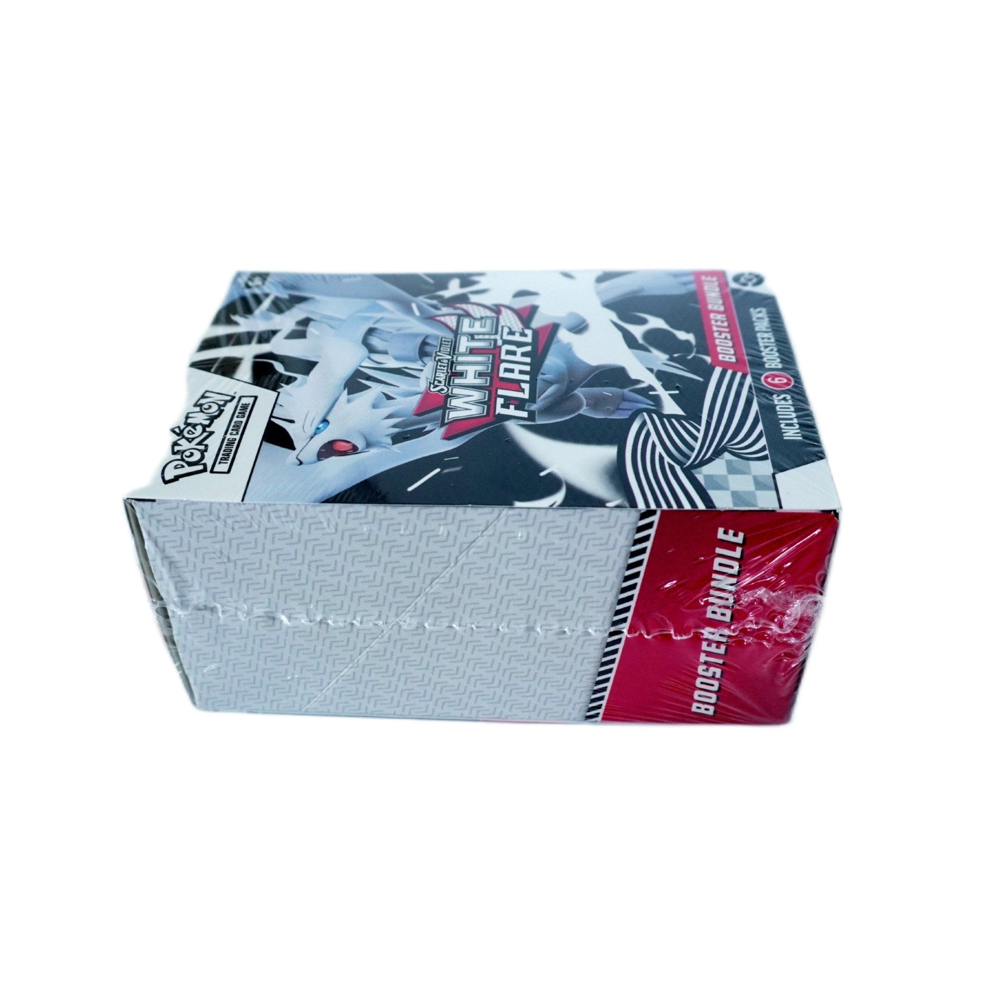 Pokémon White Flare Booster Bundle (Englisch) – linke Seitenansicht des Bundles mit 6 Boostern, Chance auf Reshiram ex, Keldeo ex und Unova Illustration Rare Karten kaufen