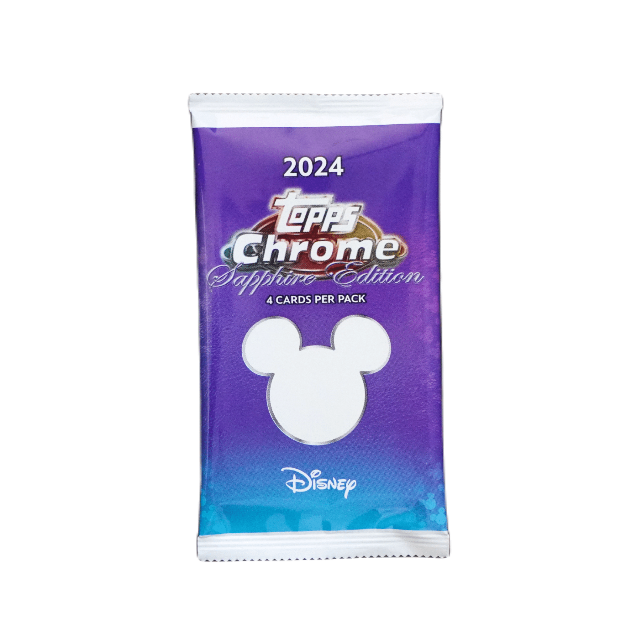 Topps Disney Chrome Sapphire Edition 2024 Einzelbooster – Erste Sapphire - Ausgabe mit 4 Premiumkarten – bei Habibicards kaufen
