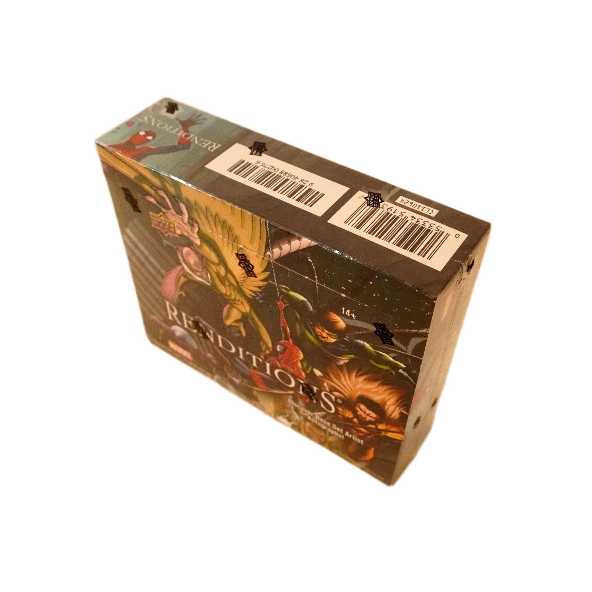 Upper Deck Marvel Renditions Spider-Man Hobby Box 2024 Rückseite – Marvel Sammelkarten mit exklusiven Chase Cards & Collectors Inhalt kaufen bei Habibicards