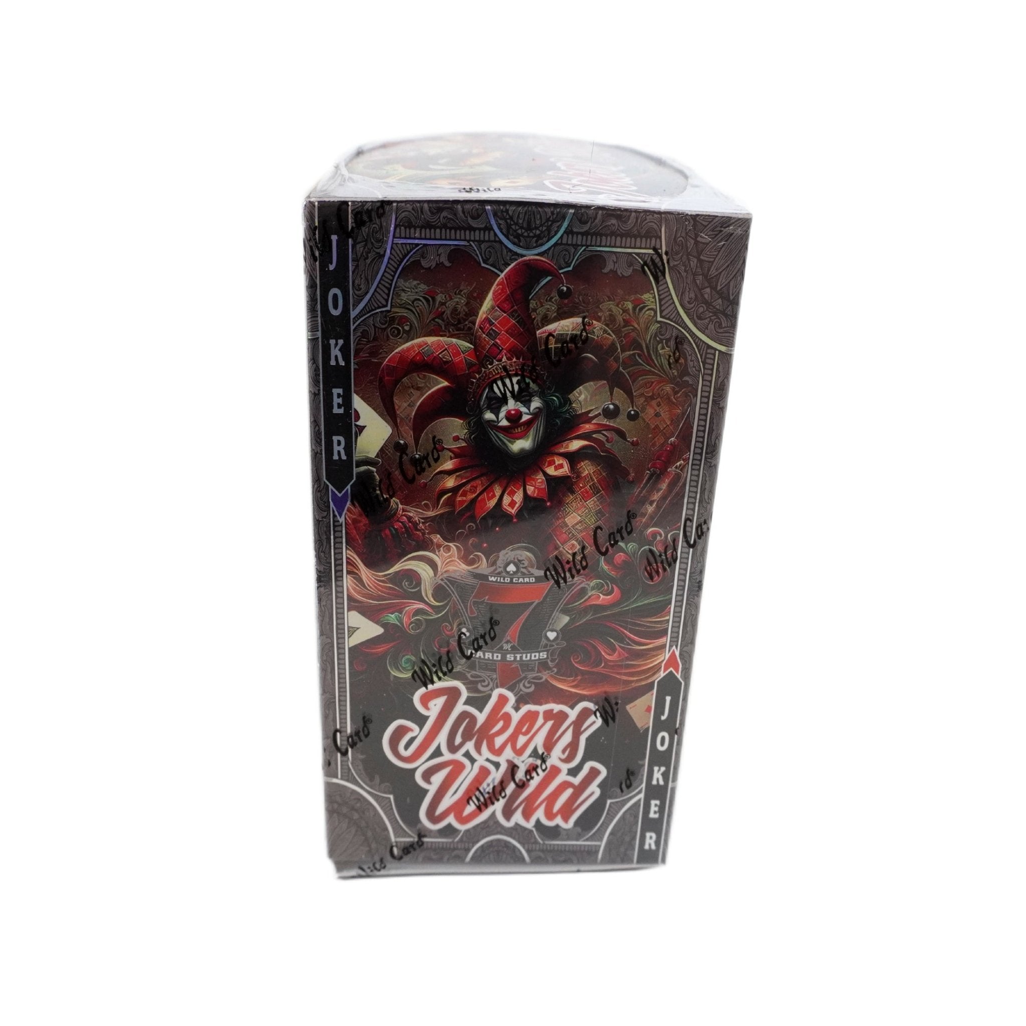 2024 Wild Card 7 Card Studs Jokers Wild Hobby Jumbo Box rechte Seite – originale Football Sammelkarten Hobby Box, offizielles Wild Card 7 Card Studs Jokers Wild Trading Cards TCG Display 2024 online bestellen