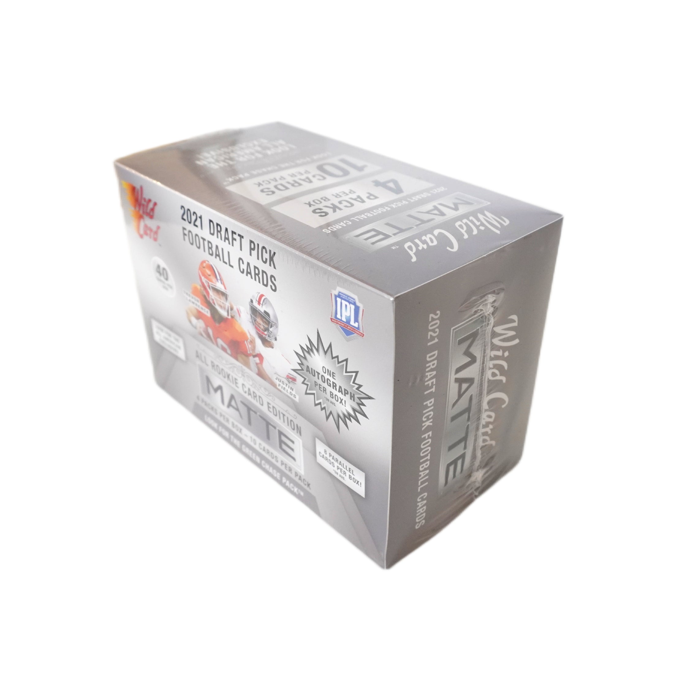 Wild Card Matte Silver Football Premium Blaster Box 2021 Rückseite – detaillierte Übersicht aller enthaltenen NFL Matte Silver Sammelkarten, offizielles Wild Card Trading Cards Set 2021 entdecken und online kaufen