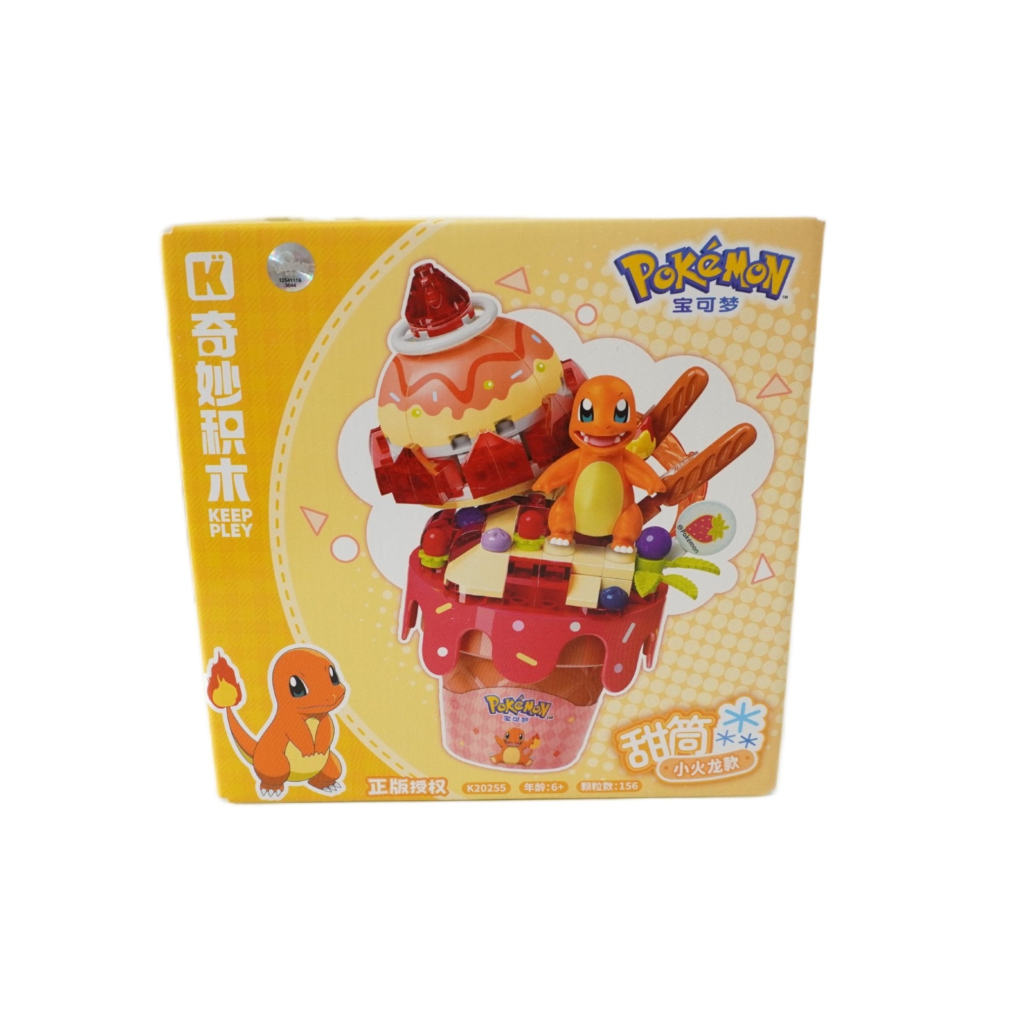 Pokemon Glumanda Eis Klemmbaustein Set