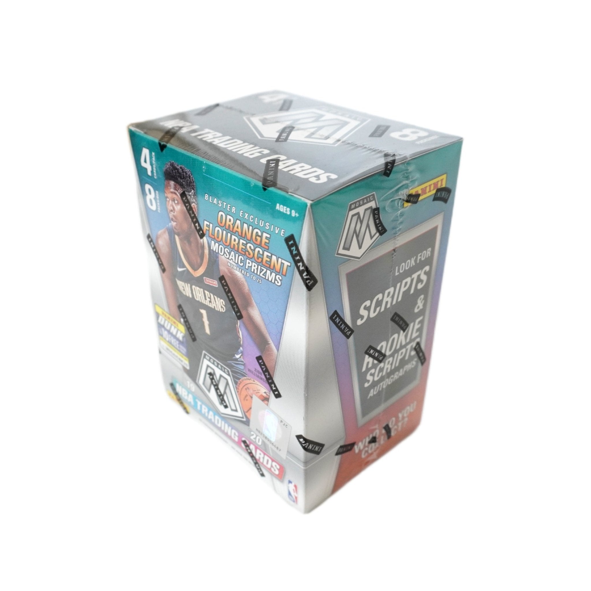 Panini Mosaic Basketball NBA Blaster Box 2019/20 Seitenansicht – Basketballkarten kaufen, Mosaic NBA Rookie Cards 2019 Draft Class, Inserts und Parallels bei Habibicards