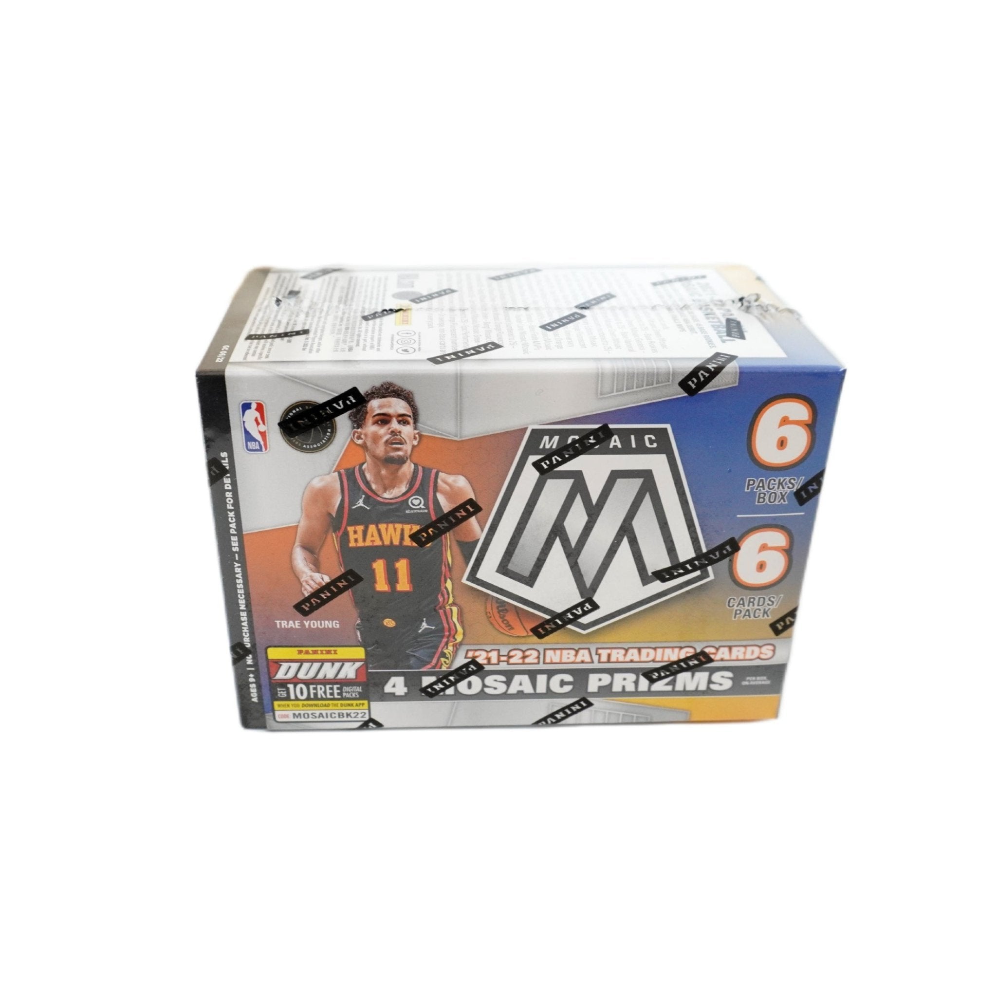 Panini Mosaic Basketball Blaster Box 2021/22 Seitenansicht – NBA Basketballkarten, Mosaic 6-Pack Blaster mit Rookie Cards, Inserts und exklusiven Parallels kaufen bei Habibicards