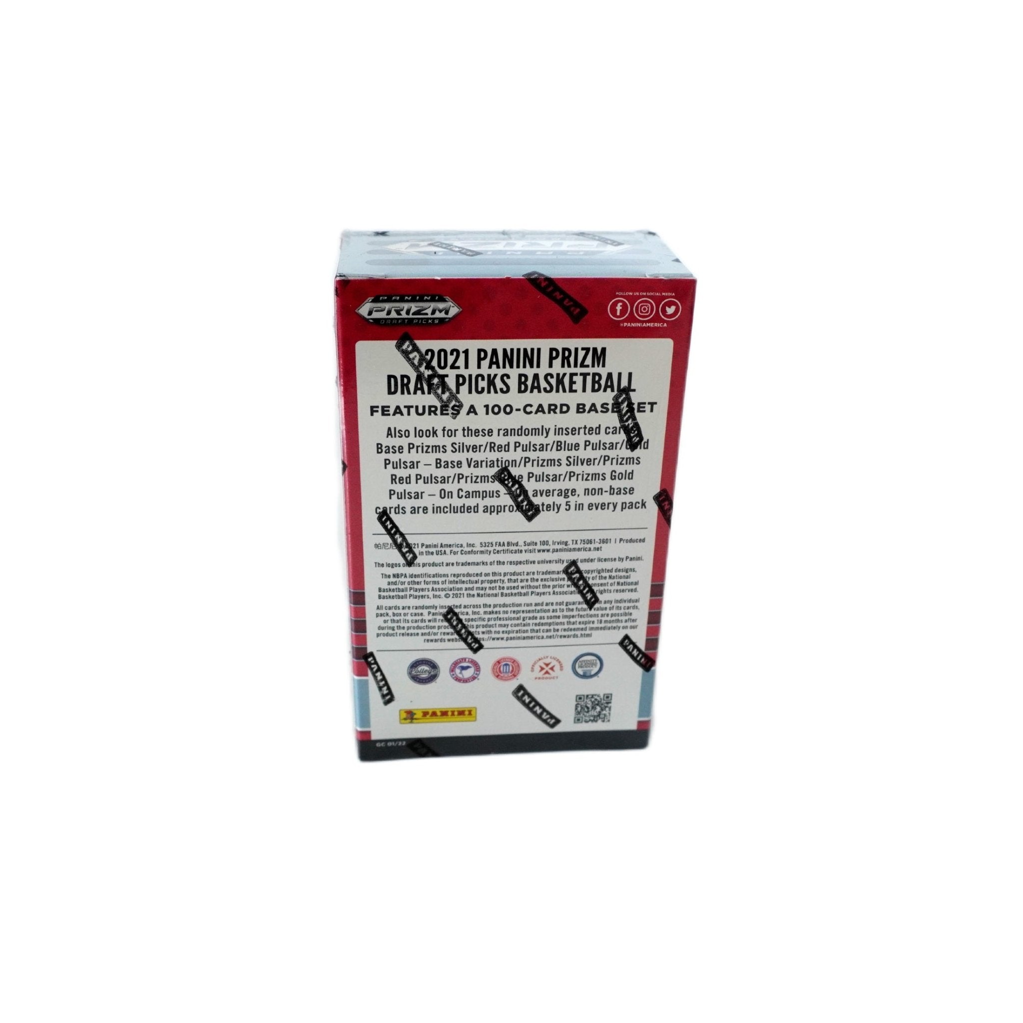 Panini Prizm Draft Picks Basketball 2021/22 Cereal Box Seitenansicht – Draft Trading Cards, NBA Basketballkarten mit Rookie Cards, Inserts und Prizm Parallels kaufen bei Habibicards