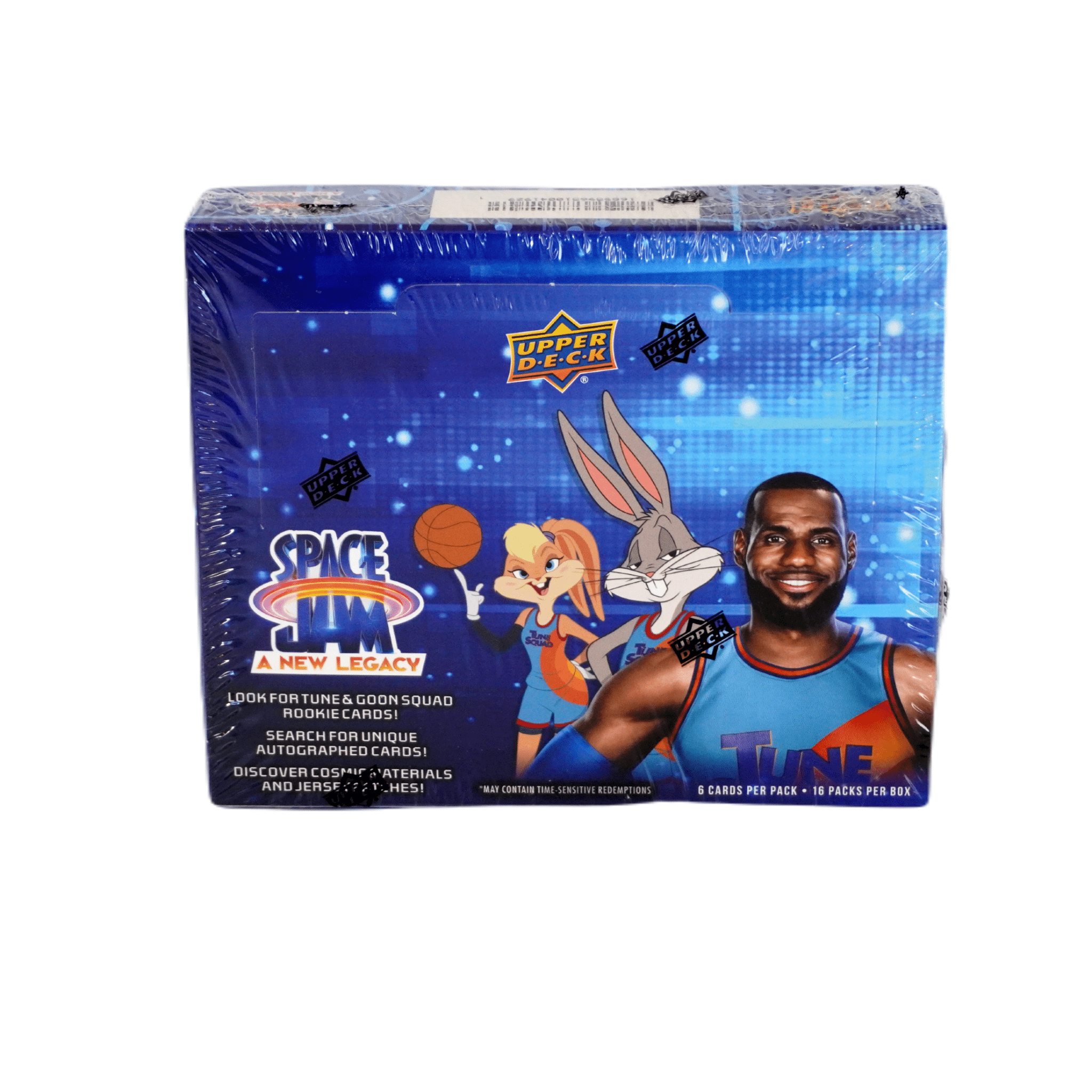 Space Jam A New Legacy Hobby Box 2021 Vorderseite – Upper Deck Trading Cards, Basketballkarten mit LeBron James und Looney Tunes kaufen bei Habibicards