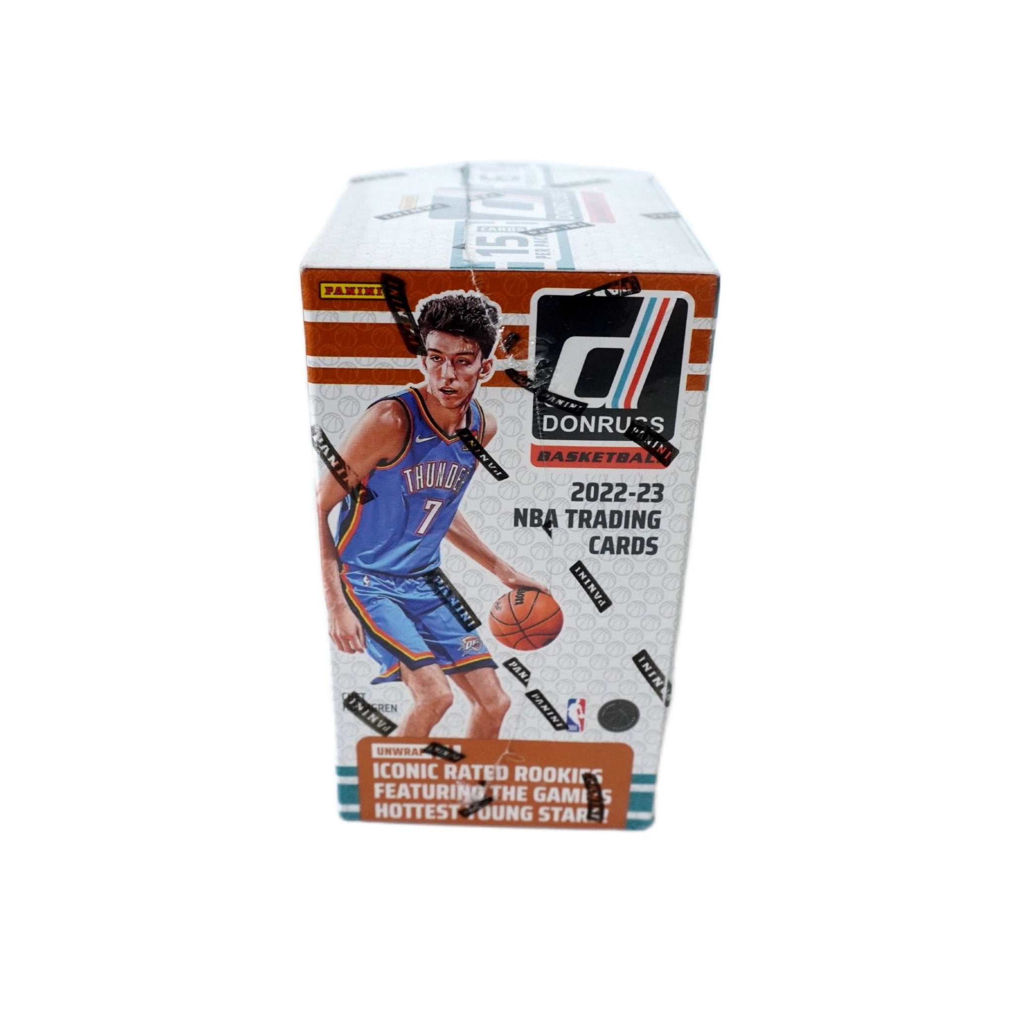 Panini Donruss Basketball 6-Pack Blaster Box 2022/23 linke Seite – Donruss NBA Trading Cards, Blaster Box mit Rookie Cards, Inserts und Parallels kaufen bei Habibicards