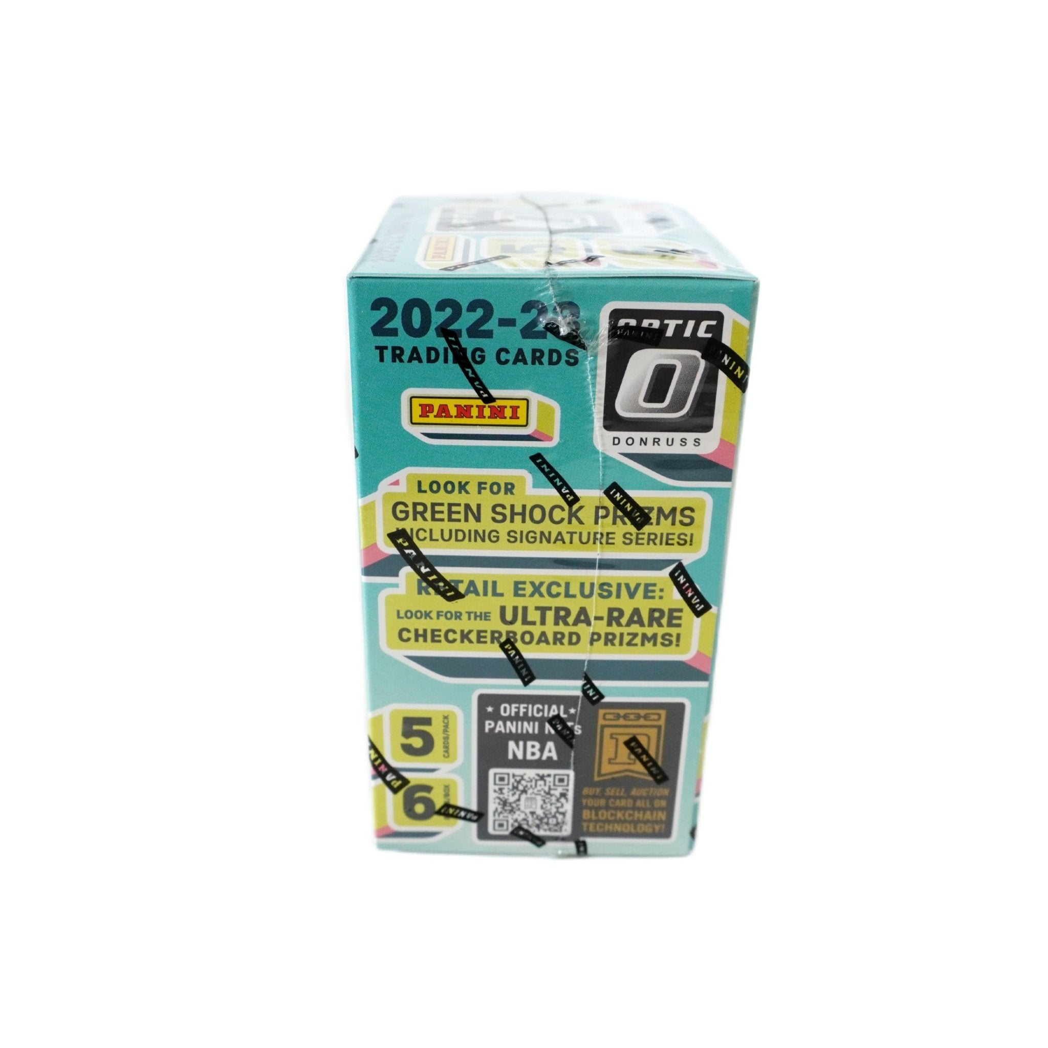 Panini Donruss Optic Basketball 6-Pack Hobby Blaster 2022/23 rechte Seite – Panini Optic NBA Karten, Hobby Blaster Box mit Rookie Cards und Green Shock Prizms kaufen bei Habibicards
