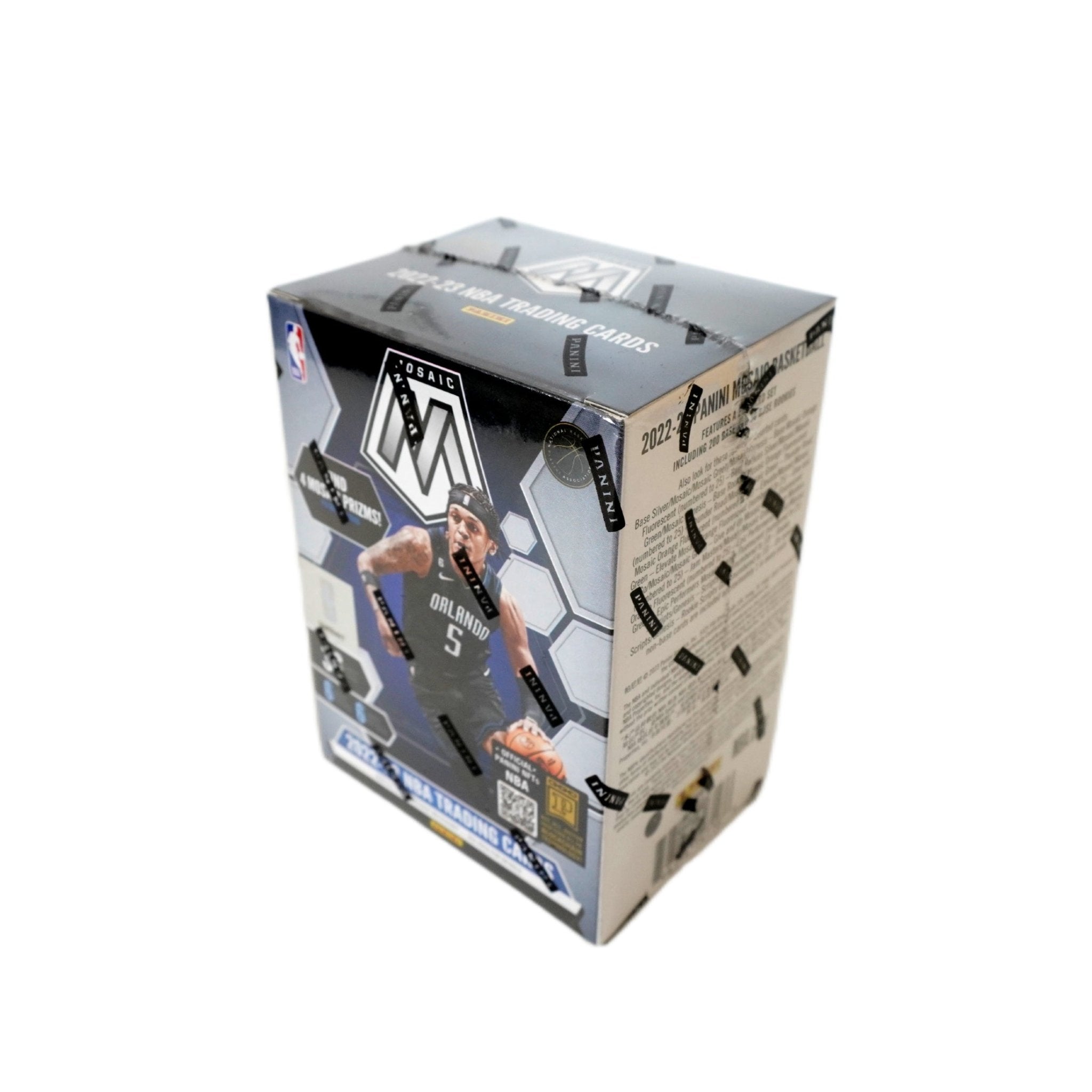 Panini Mosaic Basketball Blaster Box 2022/23 Seitenansicht – NBA Trading Cards, 6-Pack Blaster mit Rookie Cards, Inserts, Mosaics und exklusiven Parallels kaufen bei Habibicards